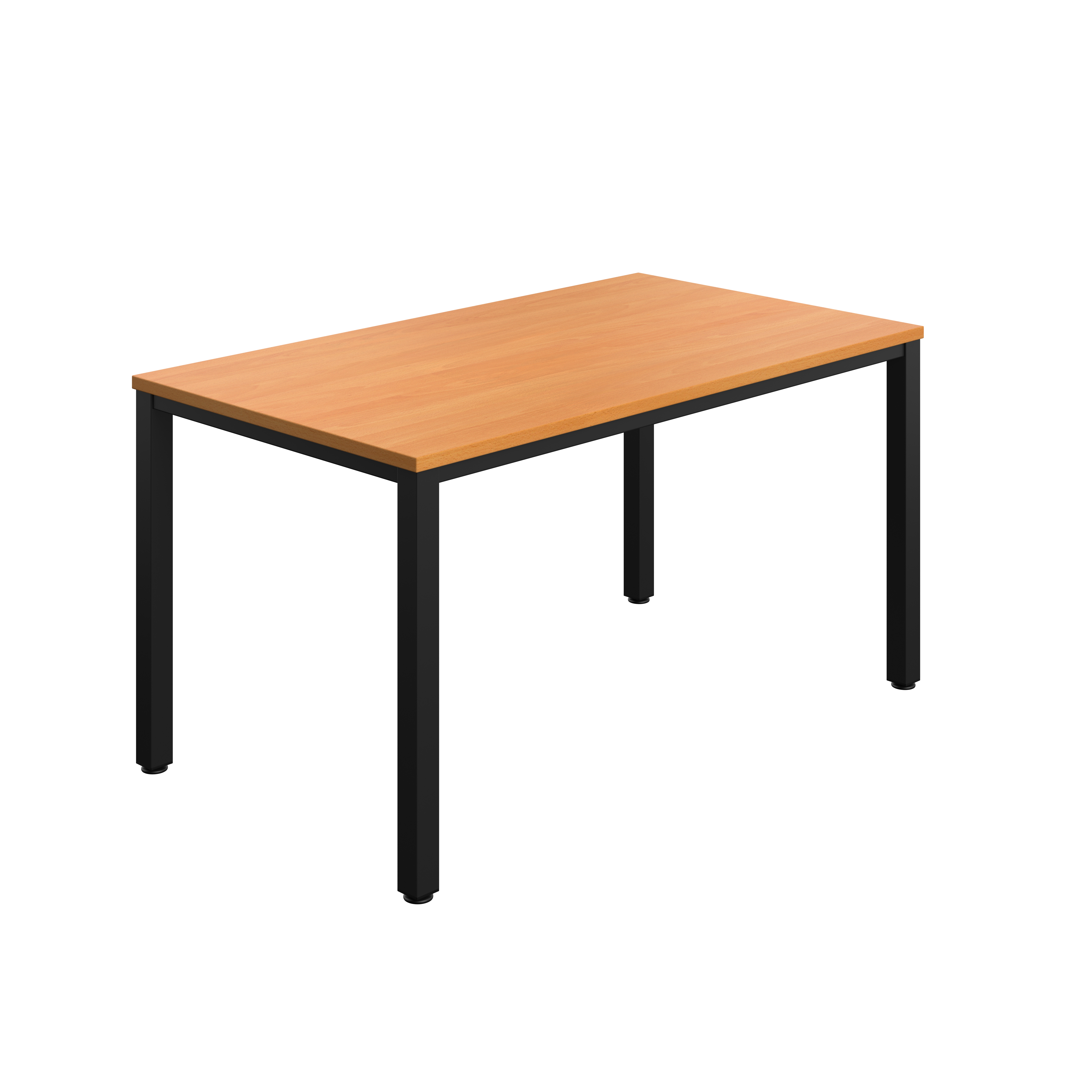 Fraction Infinity Rectangular Meeting Table (FSC) | 1400 X 800 | Beech/Black