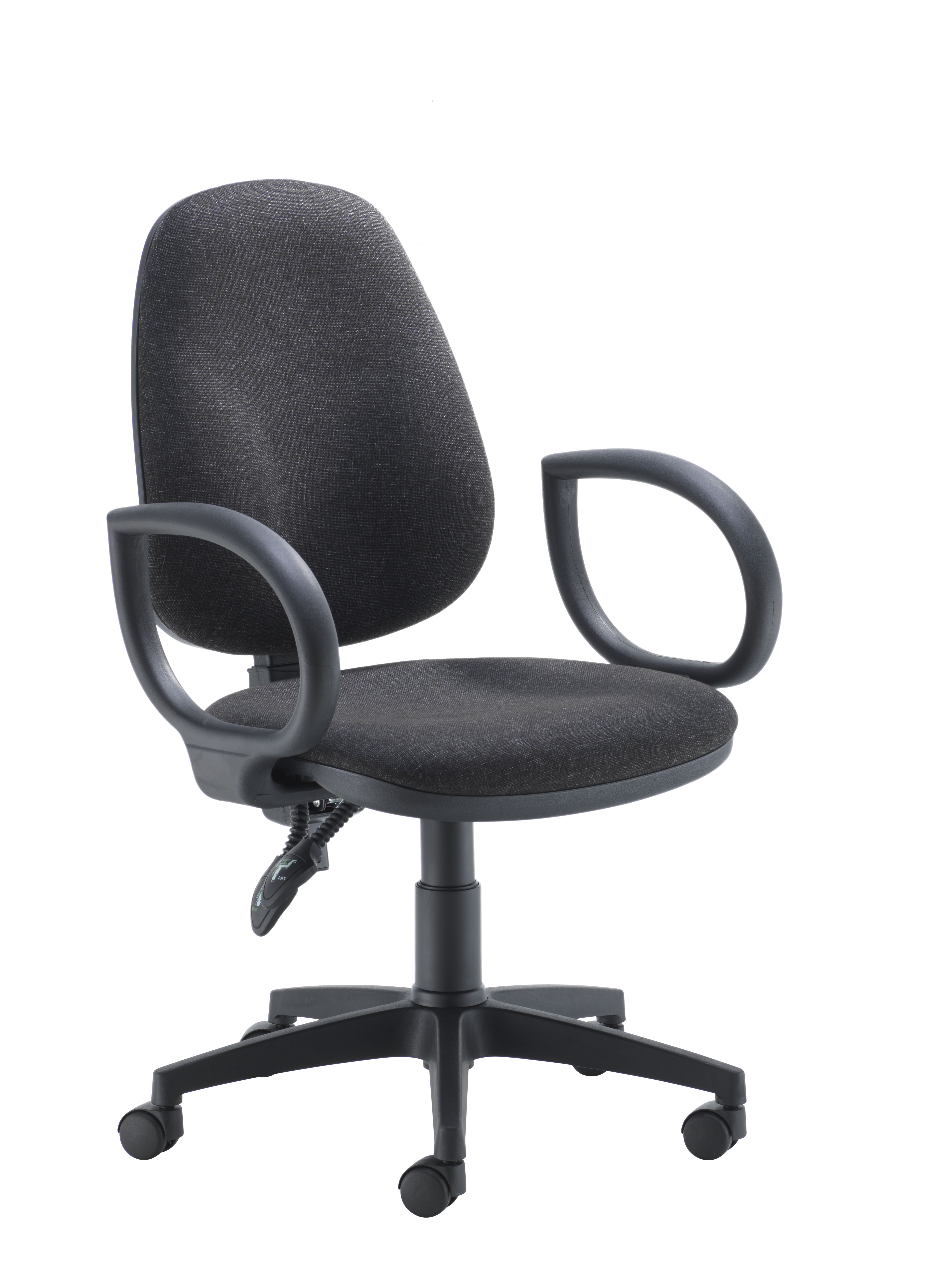 Concept Operator Chair | High-Back | Fixed Arms | Charcoal