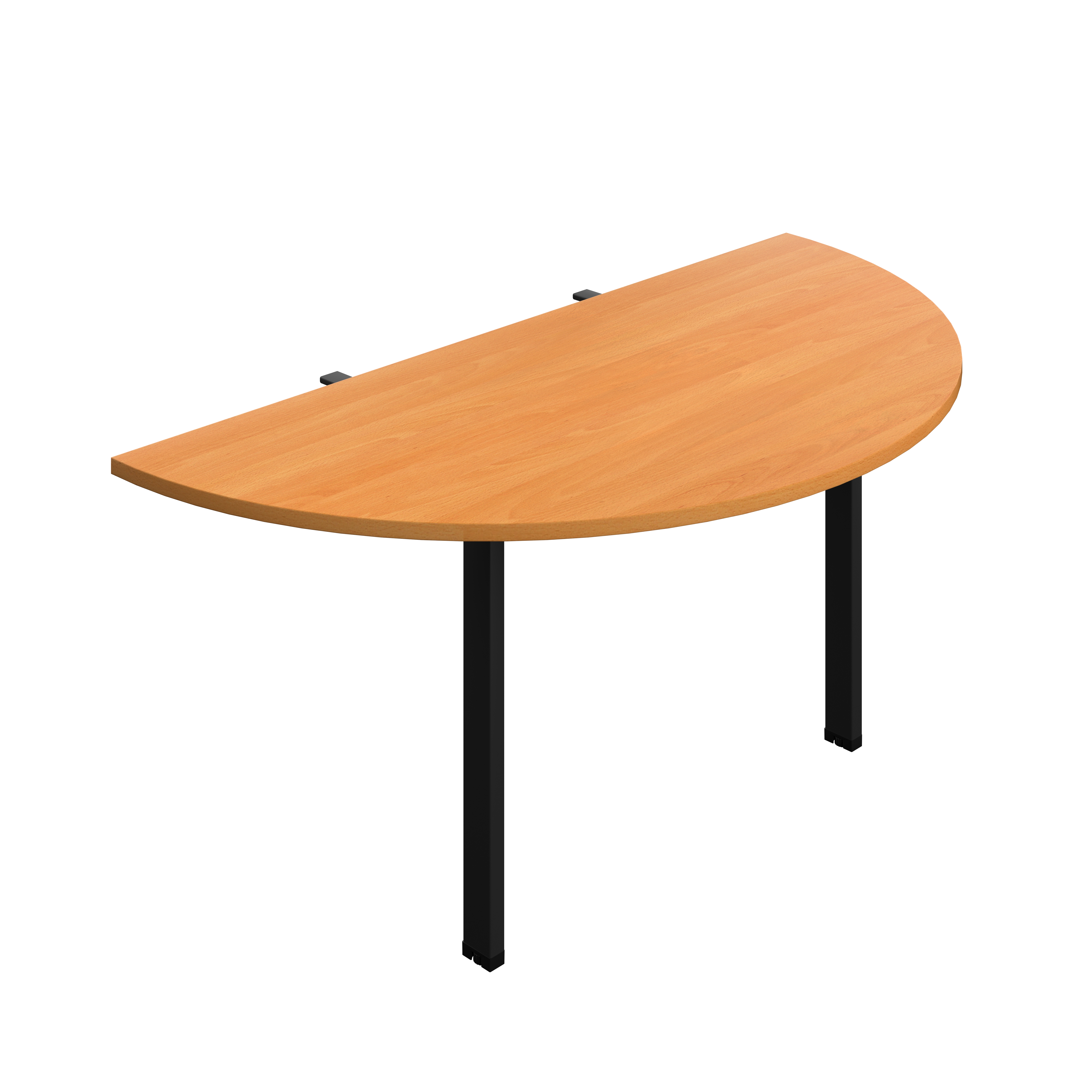 Synergy Screen Depth D-End Single Person Bench : Goal Post Leg : 1600 | 800 | Beech/Black