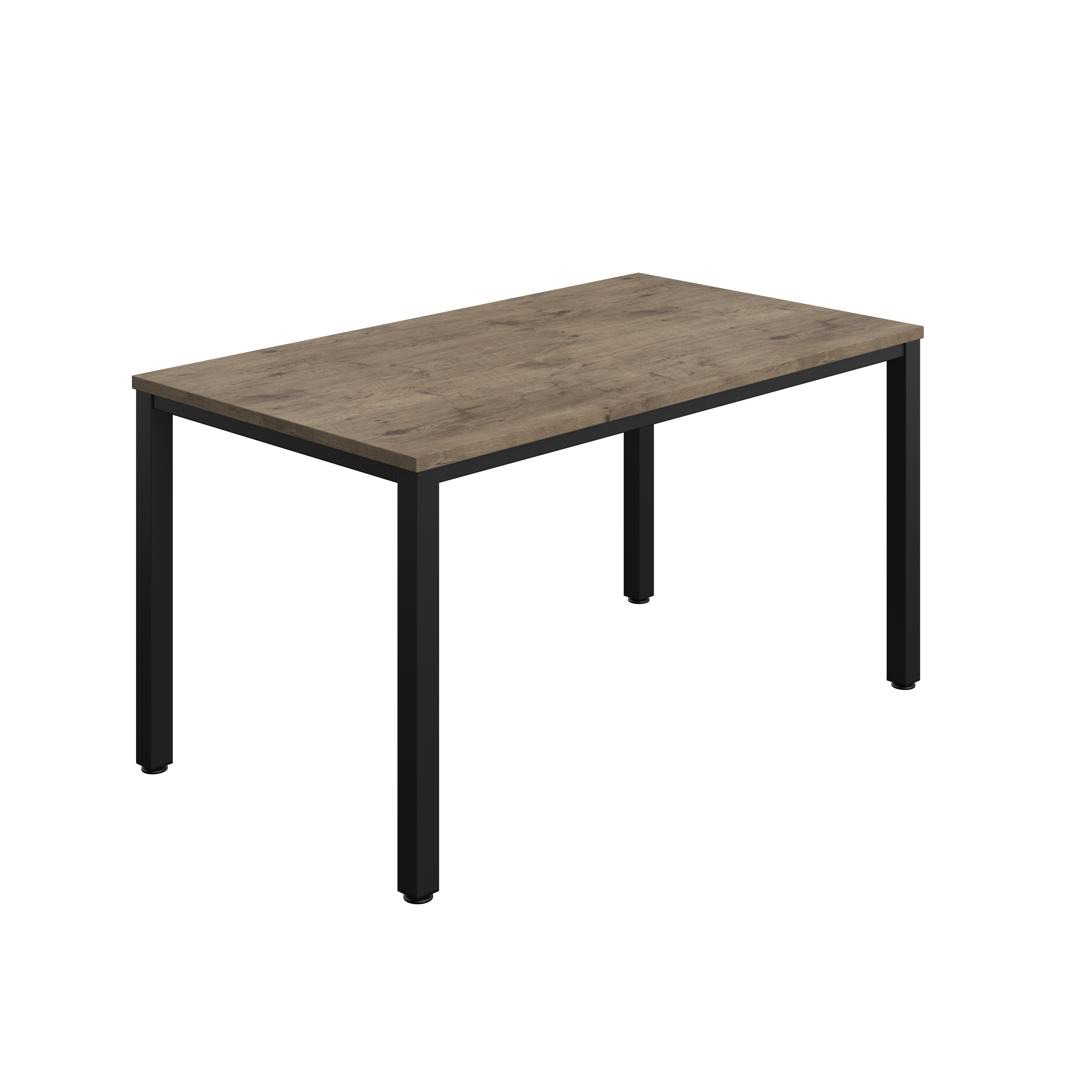 Fraction Infinity Rectangular Meeting Table (FSC) | 1400 X 800 | Grey Nebraska Oak/Black
