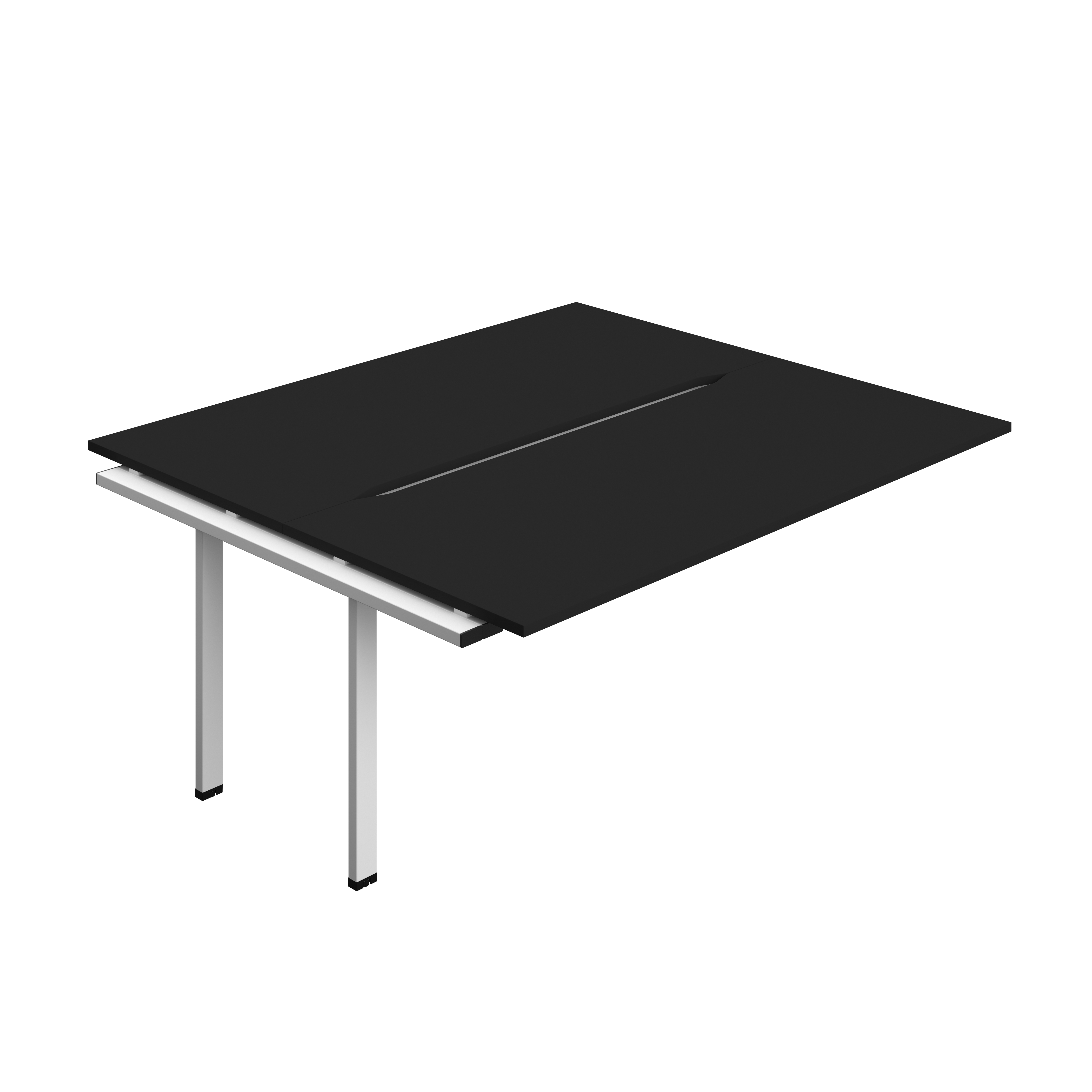 Synergy Bench Extension with Cut Out: 2 Person (FSC) : 1800 | 800 | Black/White