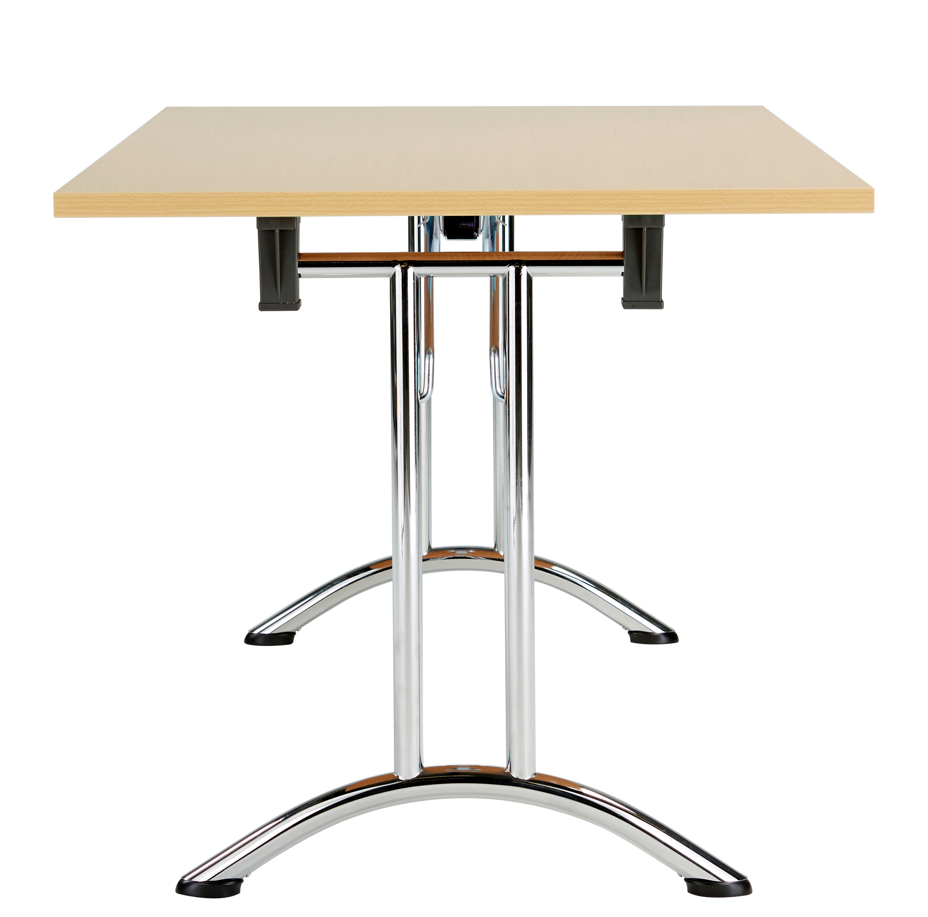 One Union Rectangular Folding Table (FSC) | 1200 X 700 | Nova Oak/Chrome thumbnail 3
