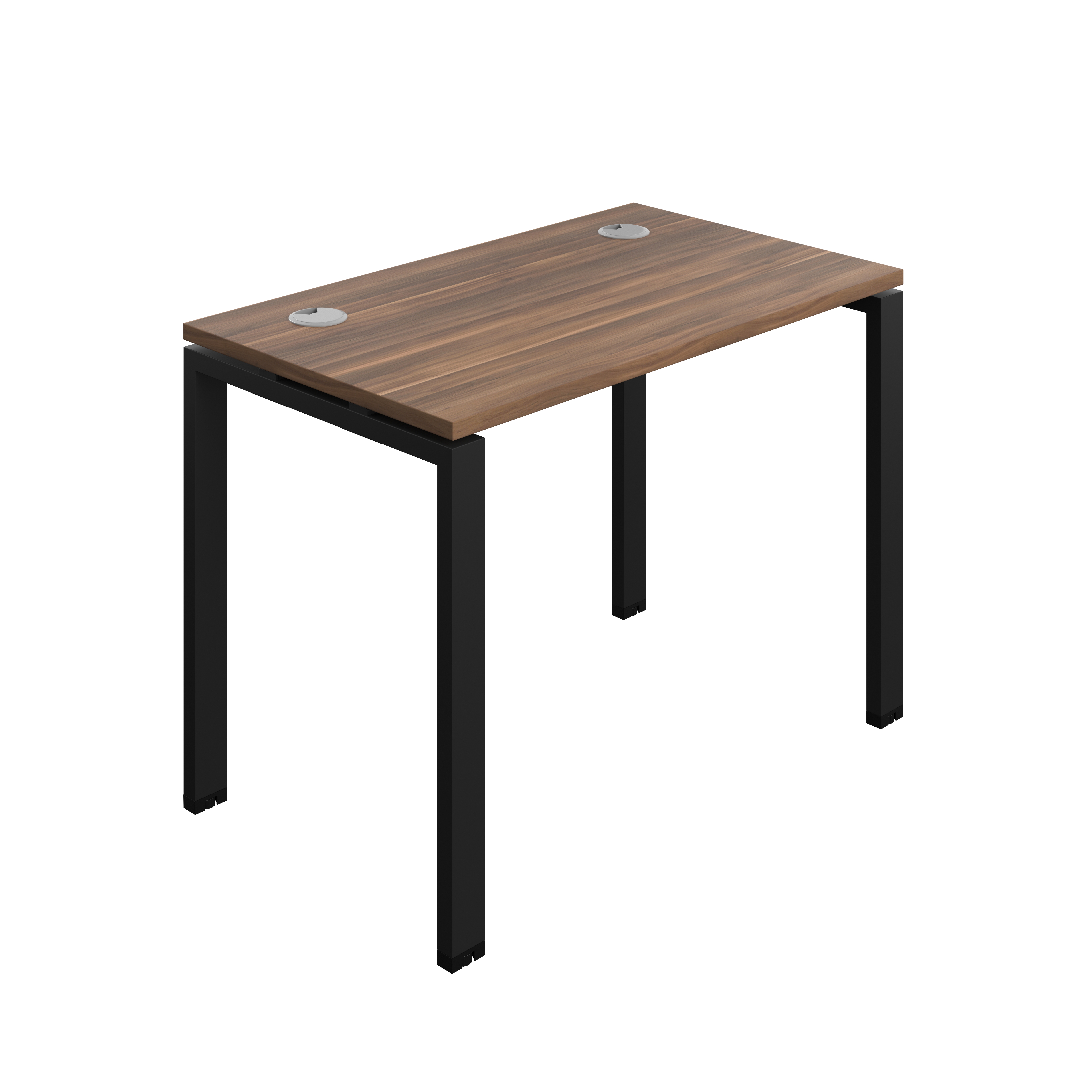 Synergy Bench with Cable Ports: 1 Person (FSC) : Goal Post Leg : 1000 | 700 | Dark Walnut/Black