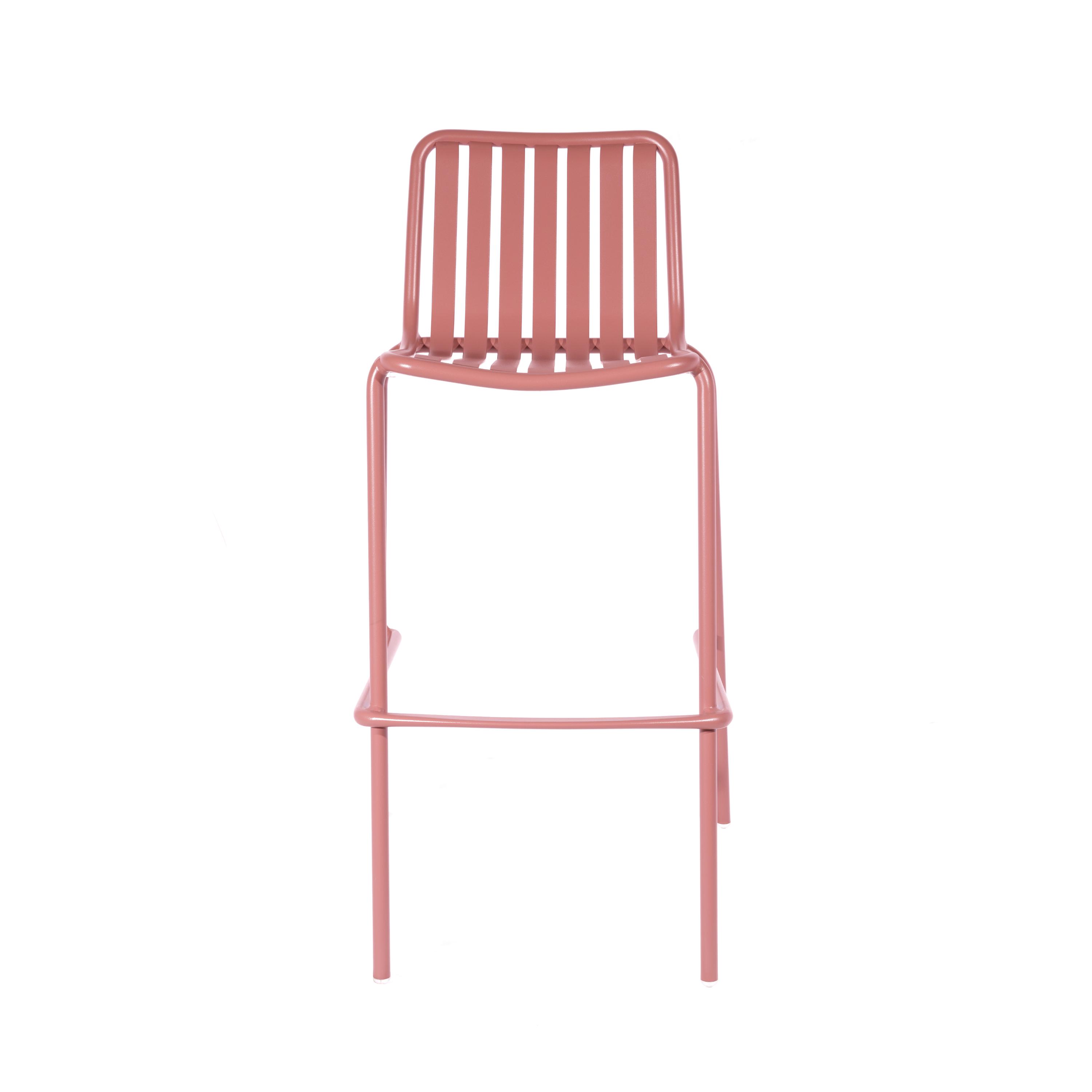 Breeze Aluminium Bar Chair | Brick Dust thumbnail 2