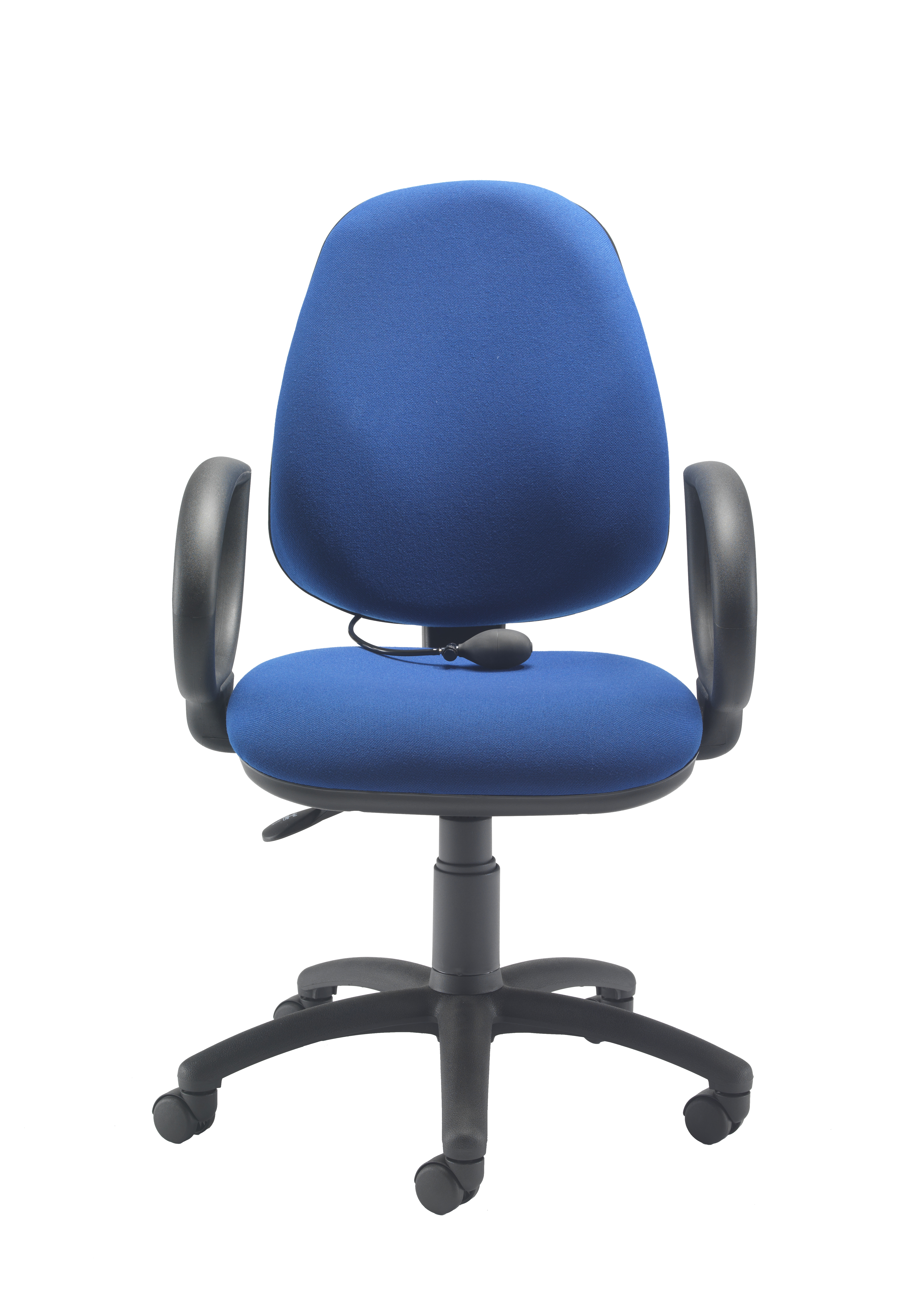 Calypso Ergo 2 Lever Office Chair with Lumbar Pump | Fixed Arms | Royal Blue thumbnail 2