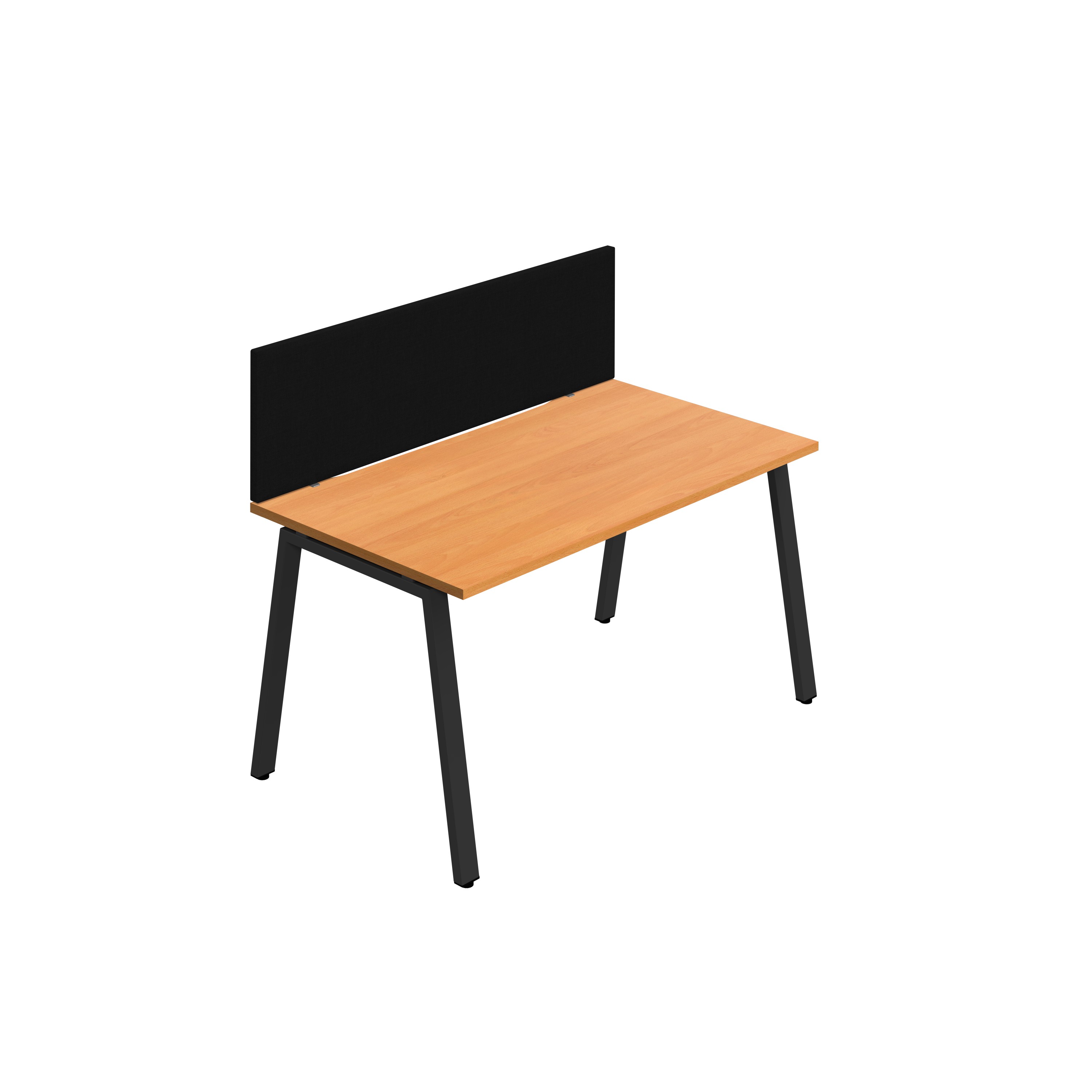 Synergy 1SP Bench Desk|A-Frame|Black Screen