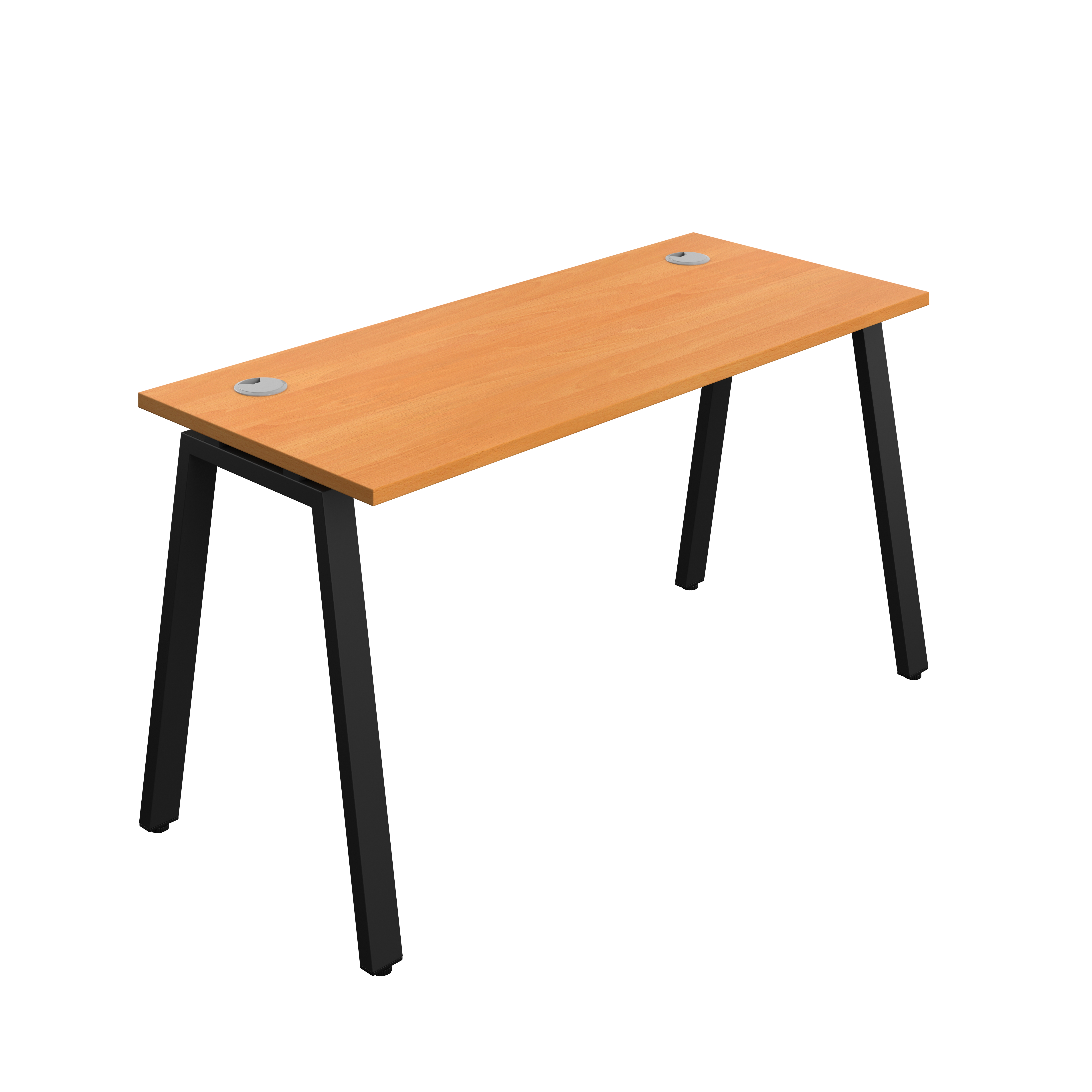 Synergy Bench with Cable Ports: 1 Person (FSC) : A-Frame Leg : 1400 | 600 | Unlimited/Black