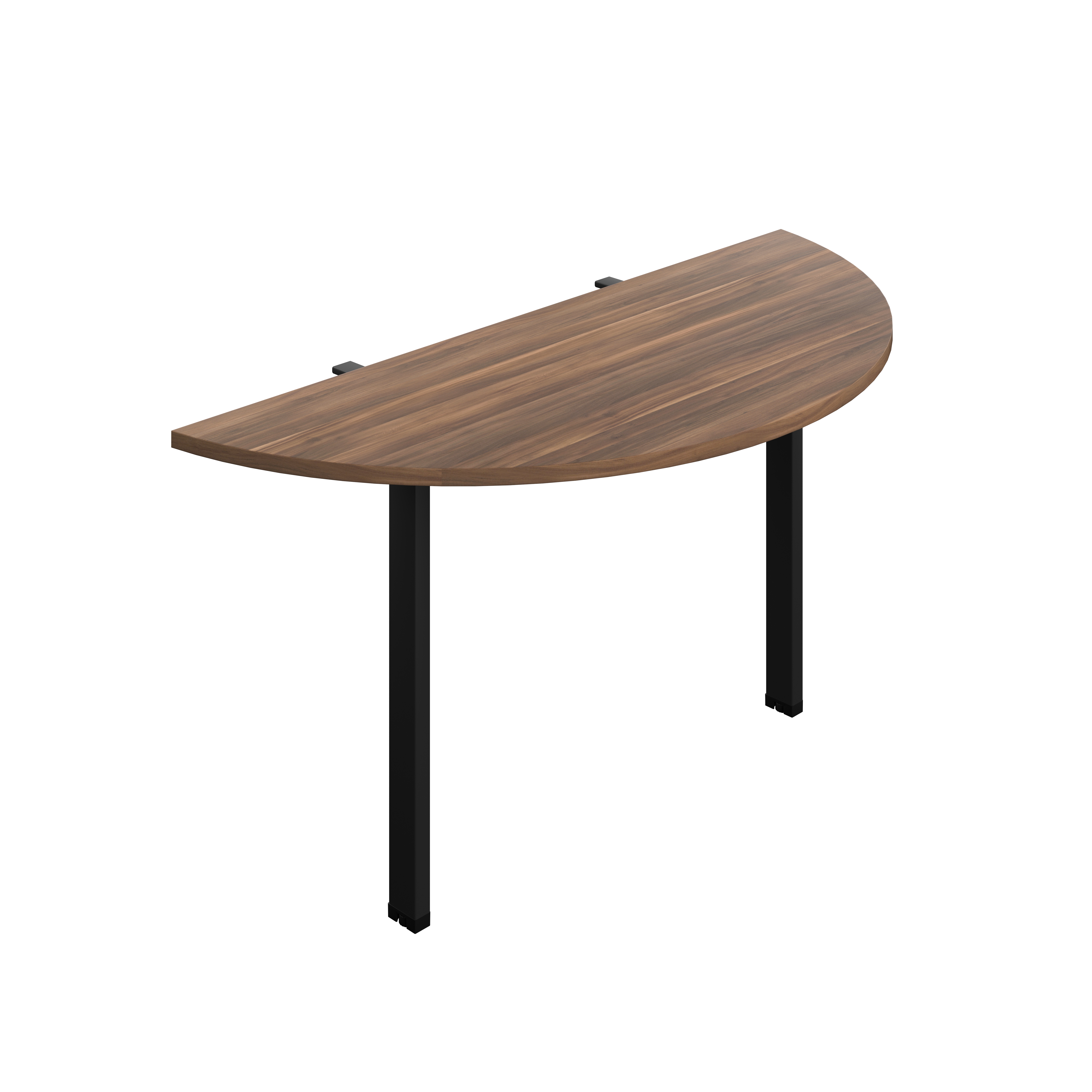 Synergy Screen Depth D-End Single Person Bench : Goal Post Leg : 1400 | 600 | Dark Walnut/Black