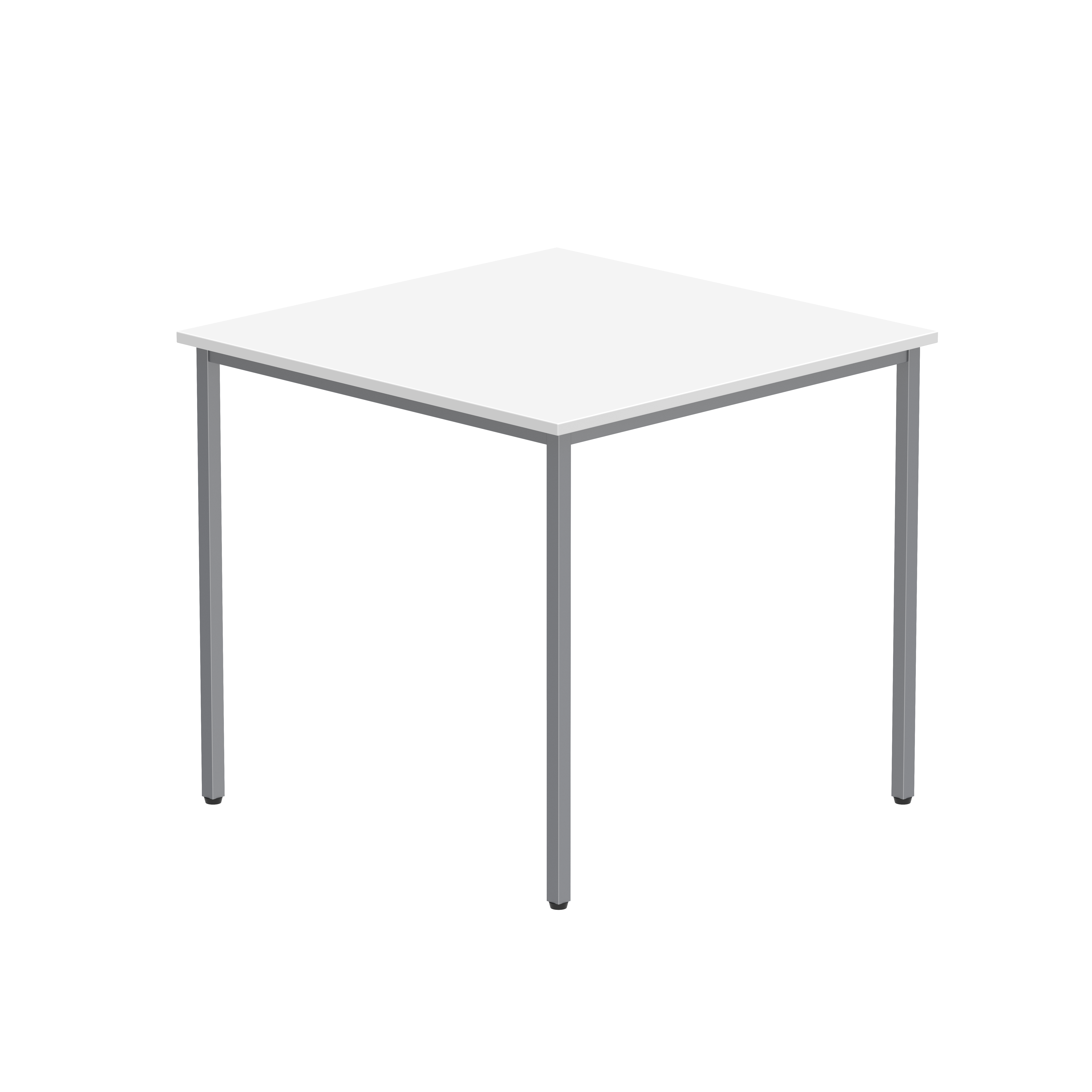 Office Rectangular Multi-Use Table (FSC) | 800X800 | Arctic White/Silver thumbnail 2