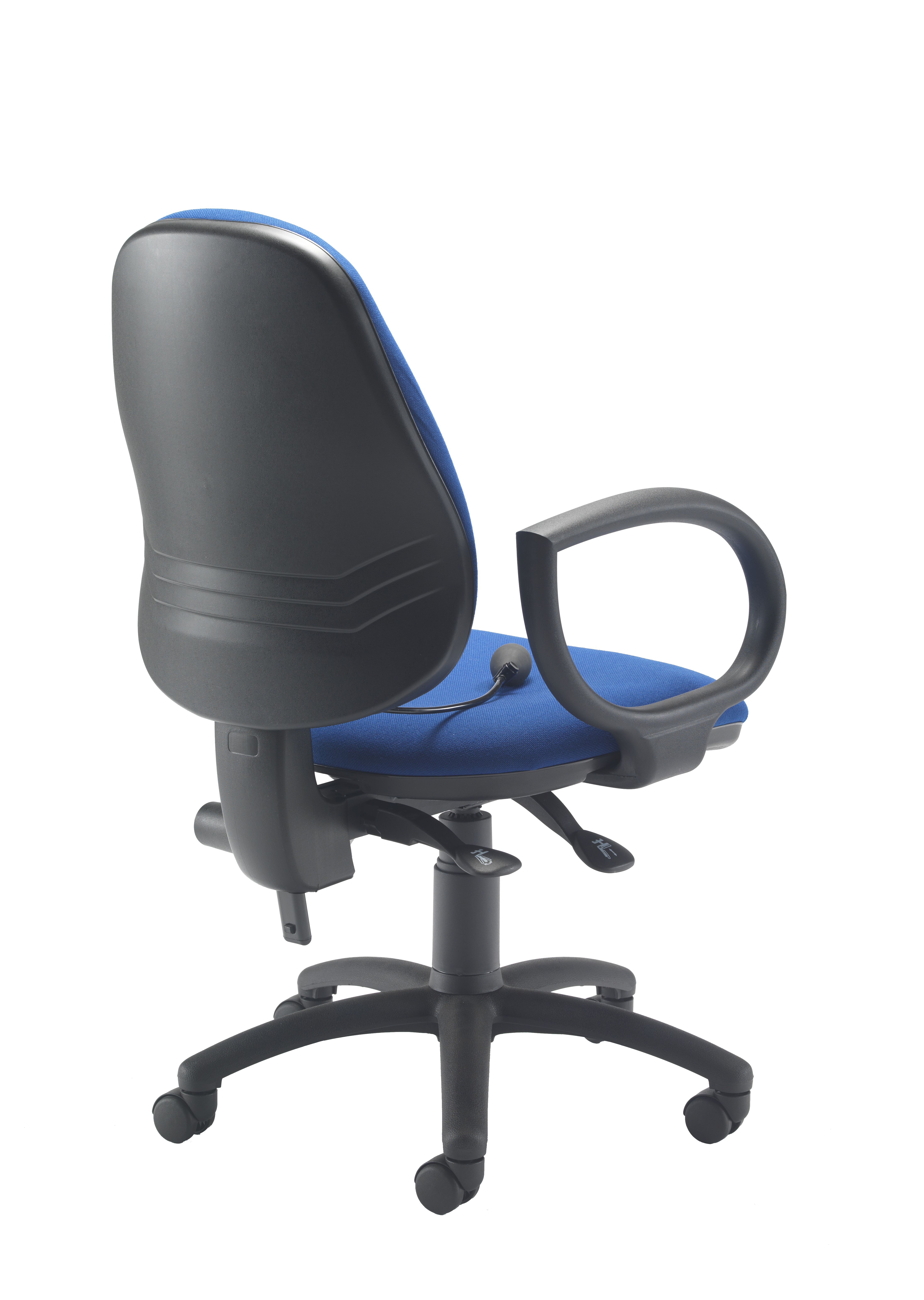 Calypso Ergo 2 Lever Office Chair with Lumbar Pump | Fixed Arms | Royal Blue thumbnail 4