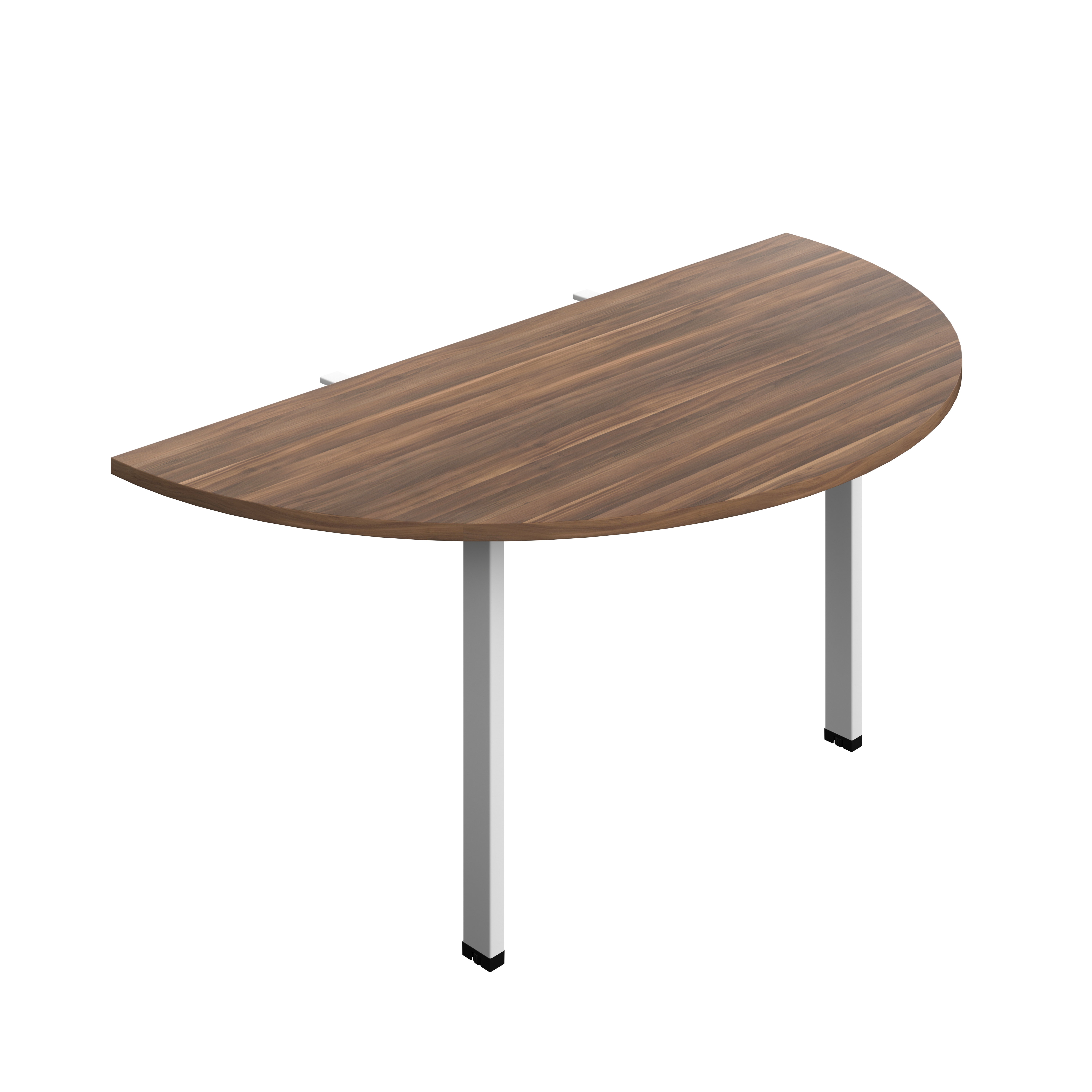 Synergy Screen Depth D-End Single Person Bench : Goal Post Leg : 1600 | 800 | Dark Walnut/White