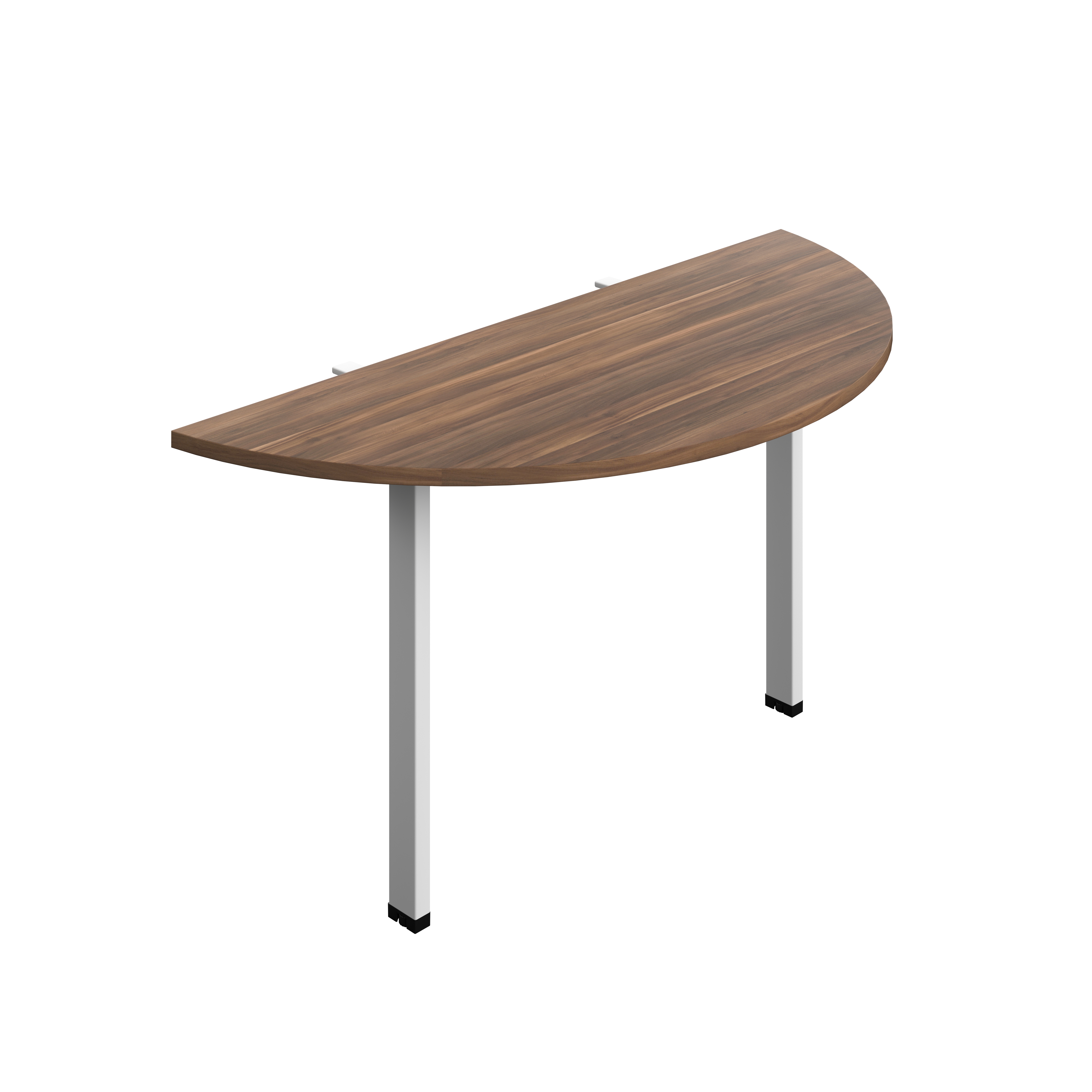 Synergy Screen Depth D-End Single Person Bench : Goal Post Leg : 1400 | 600 | Dark Walnut/White