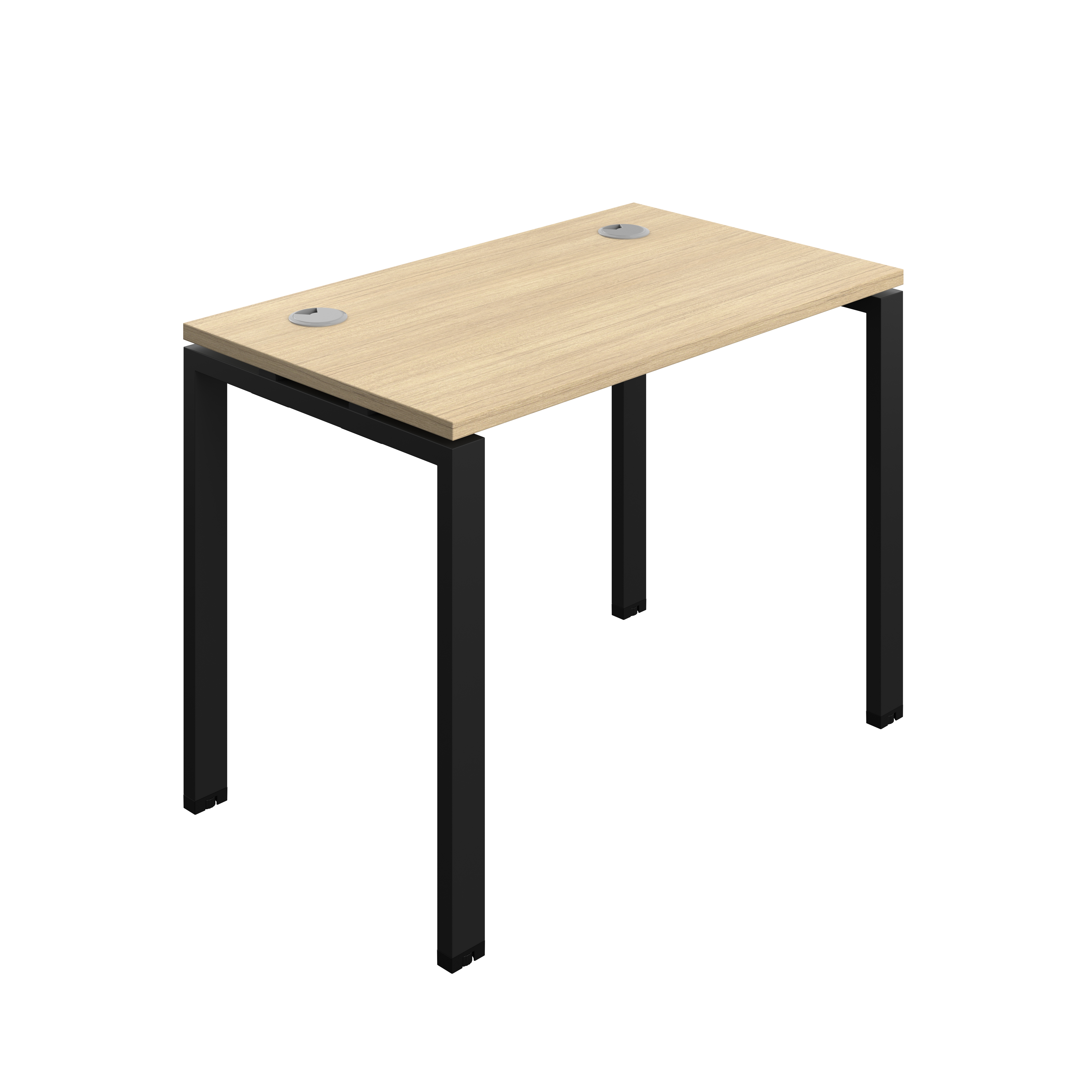 Synergy Bench with Cable Ports: 1 Person (FSC) : Goal Post Leg : 1000 | 700 | Nova Oak/Black