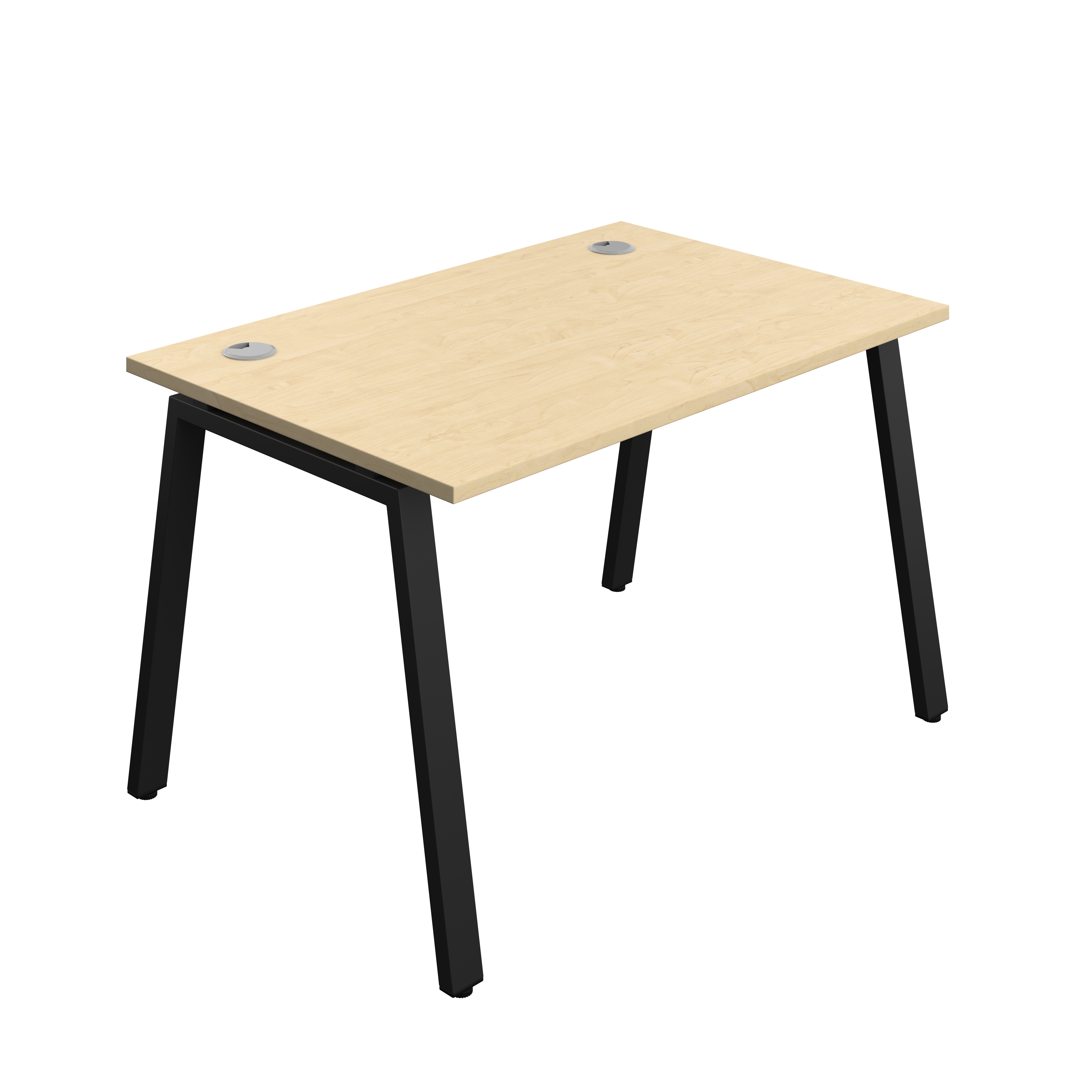 Synergy Bench with Cable Ports: 1 Person (FSC) : A-Frame Leg : 1200 | 800 | Maple/Black