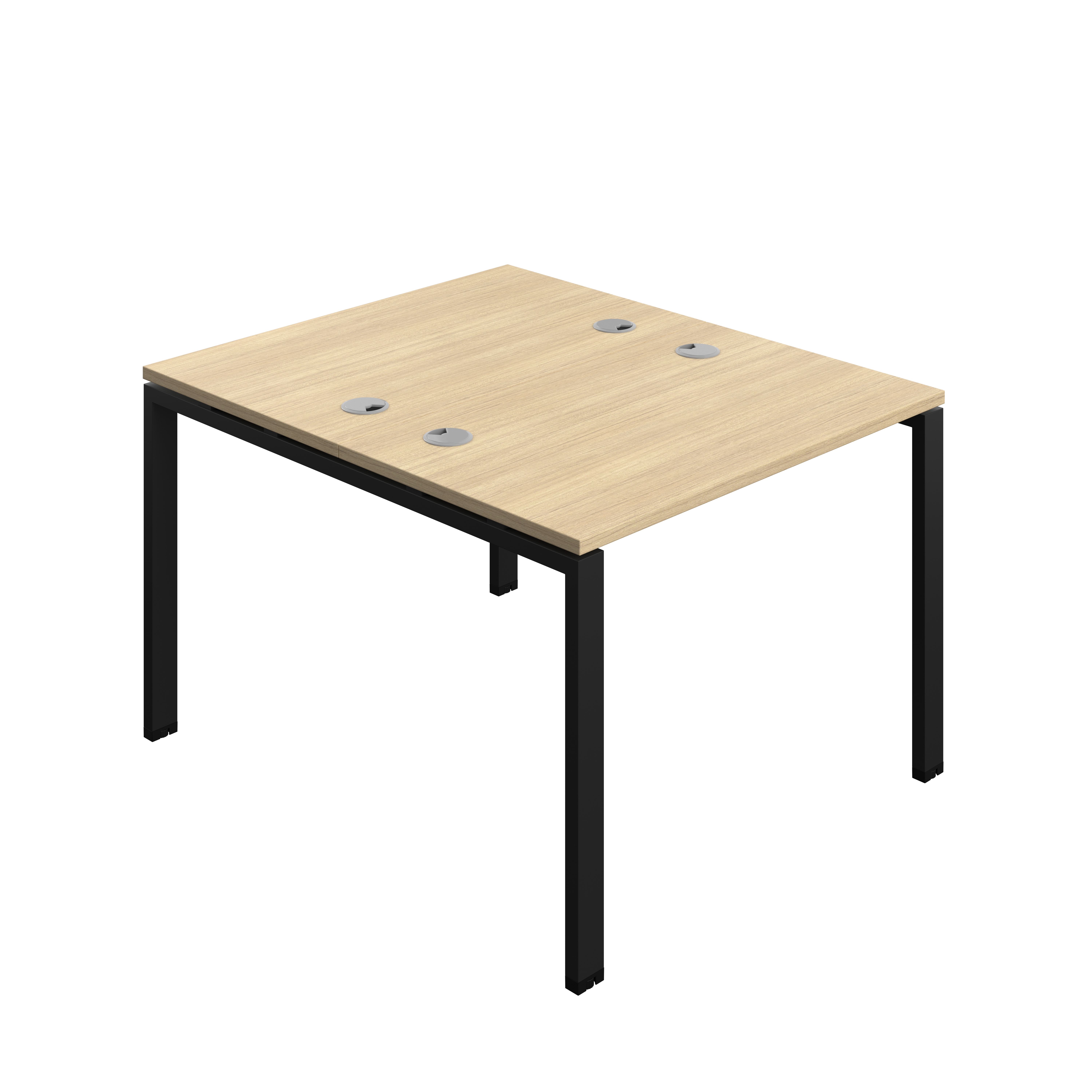 Synergy Bench with Cable Ports: 2 Person (FSC) : Goal Post Leg : 1000 | 700 | Nova Oak/Black