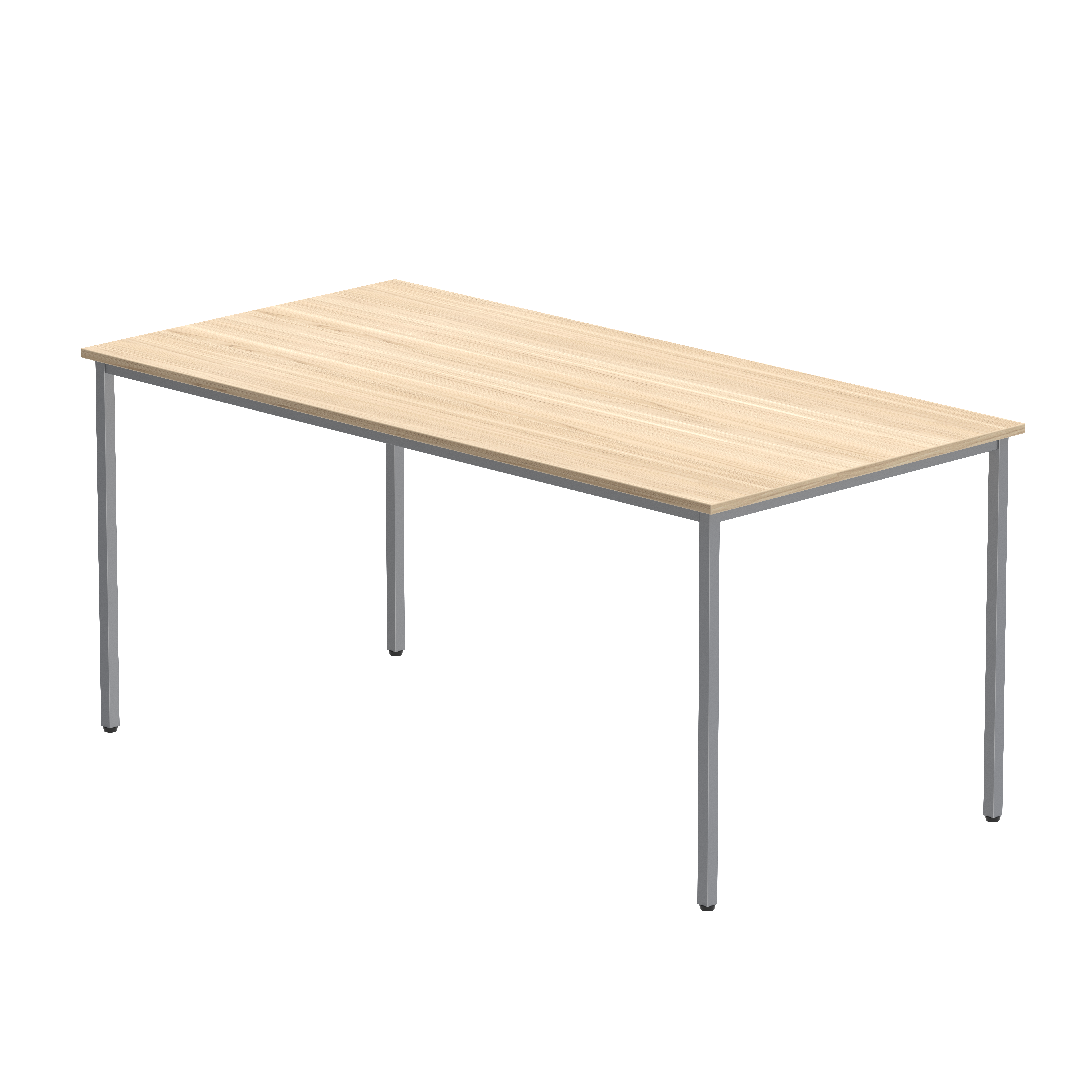 Office+Rectangular+Multi-Use+Table+%28FSC%29+1600X800+Canadian+Oak%2FSilver