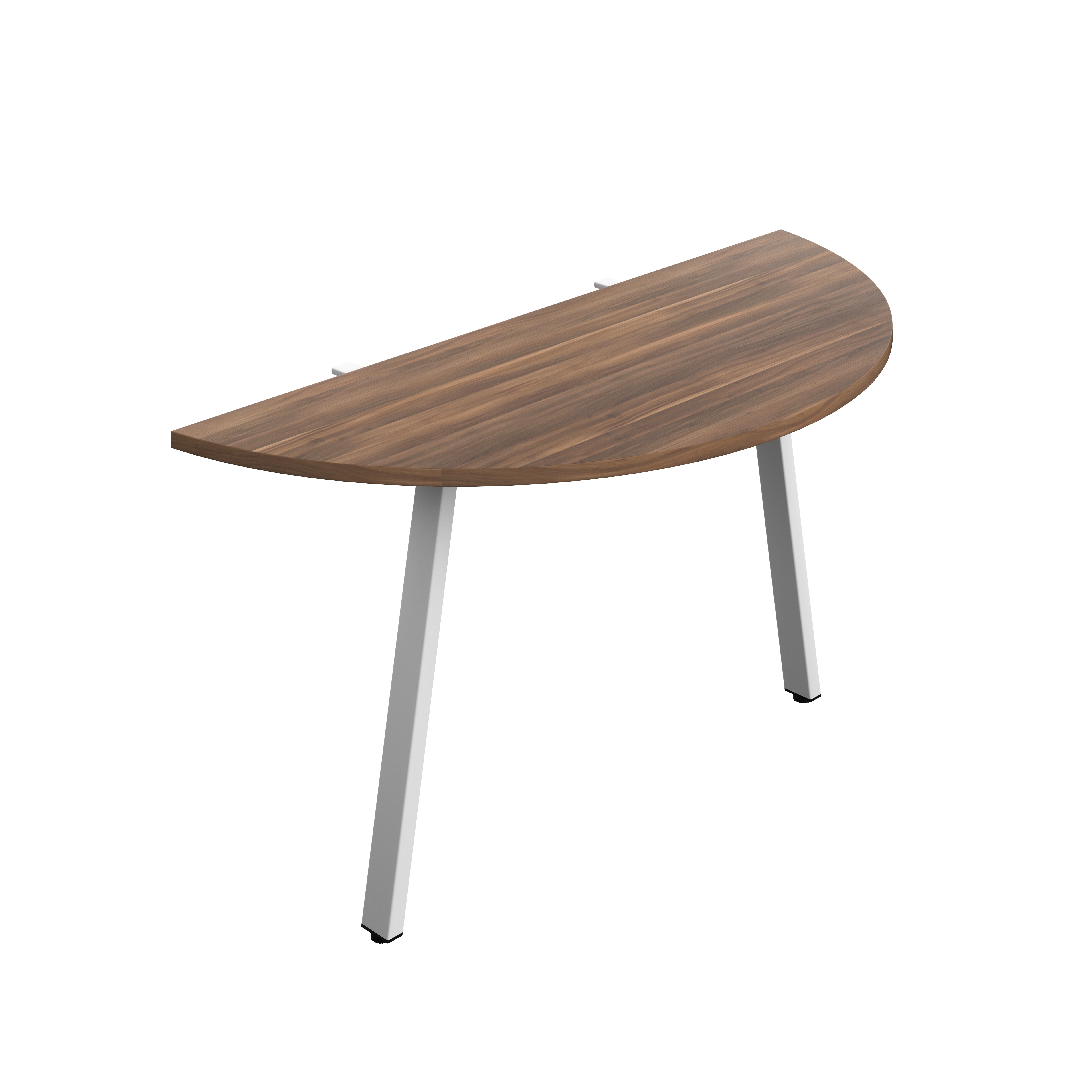 Synergy Screen Depth D-End Single Person Bench : A-Frame Leg : 1400 | 600 | Dark Walnut/White
