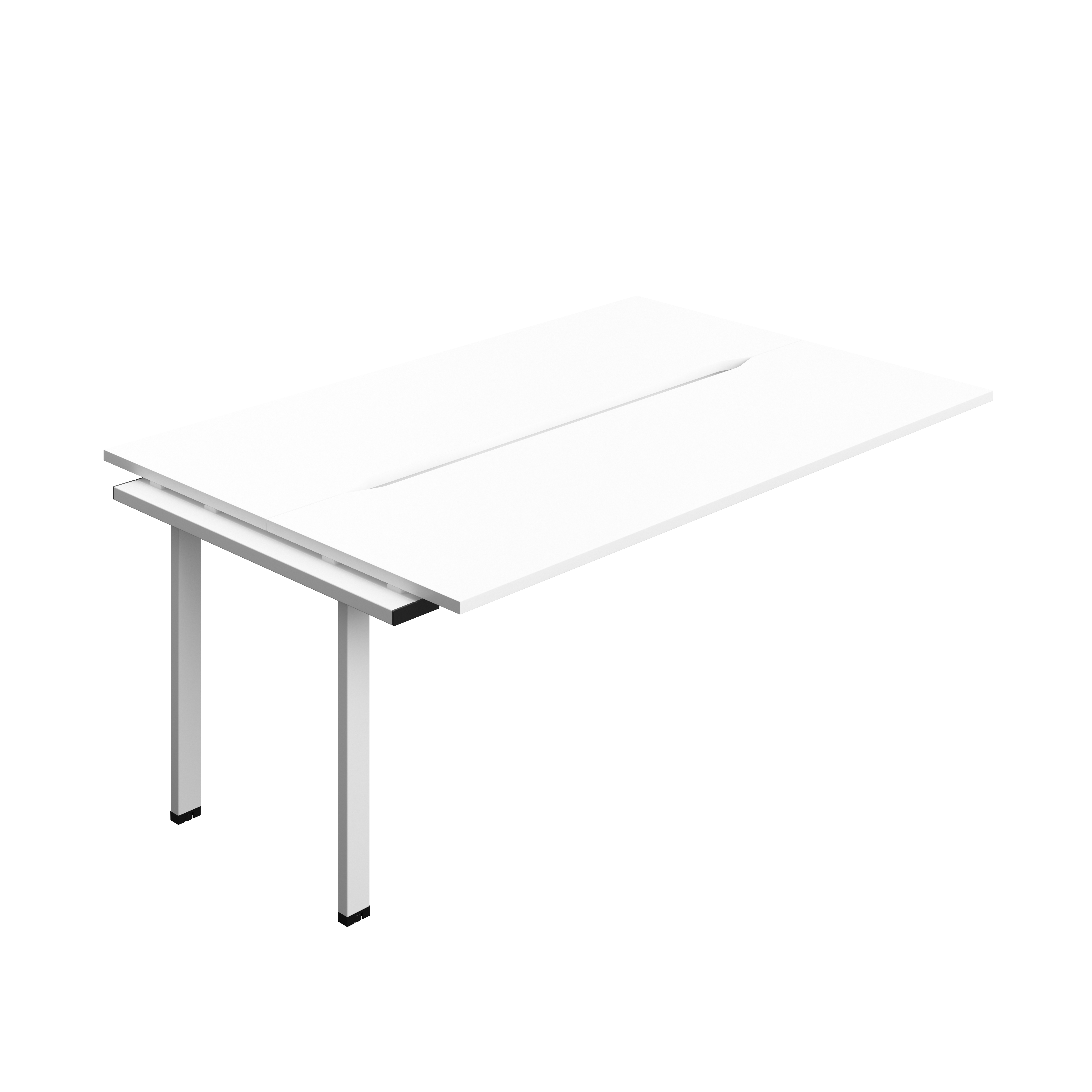 Synergy Bench Extension with Cut Out: 2 Person (FSC) : 1800 | 700 | White/White