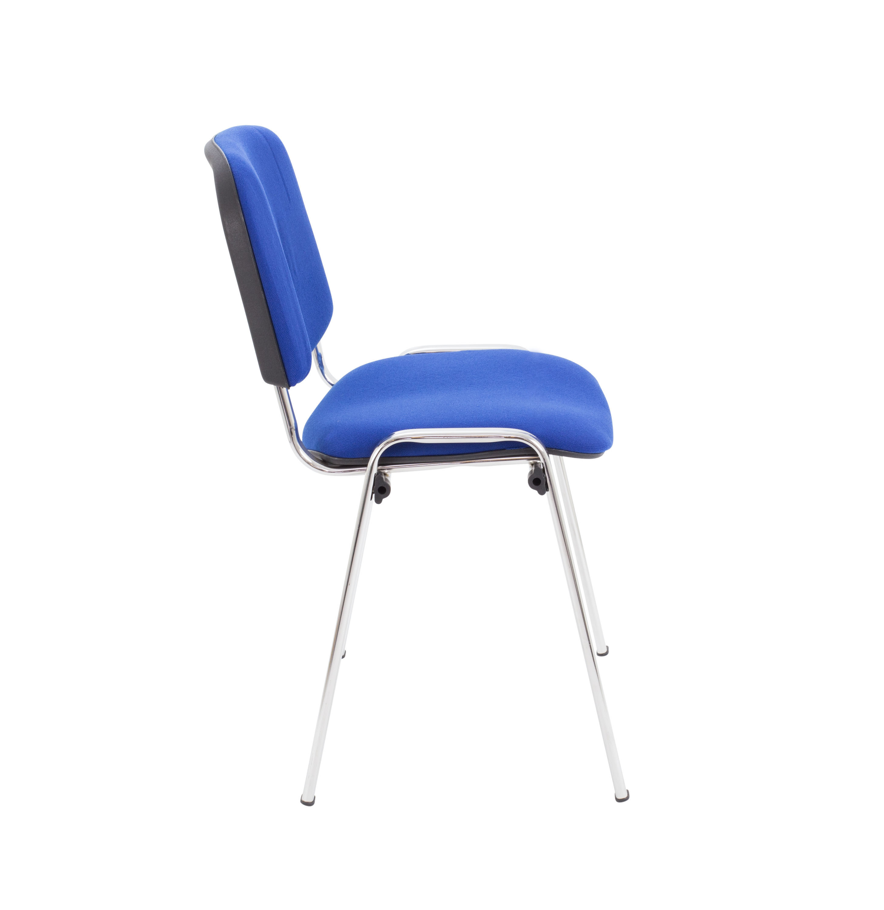 Club Chair with Chrome | Royal Blue PU/Chrome thumbnail 3