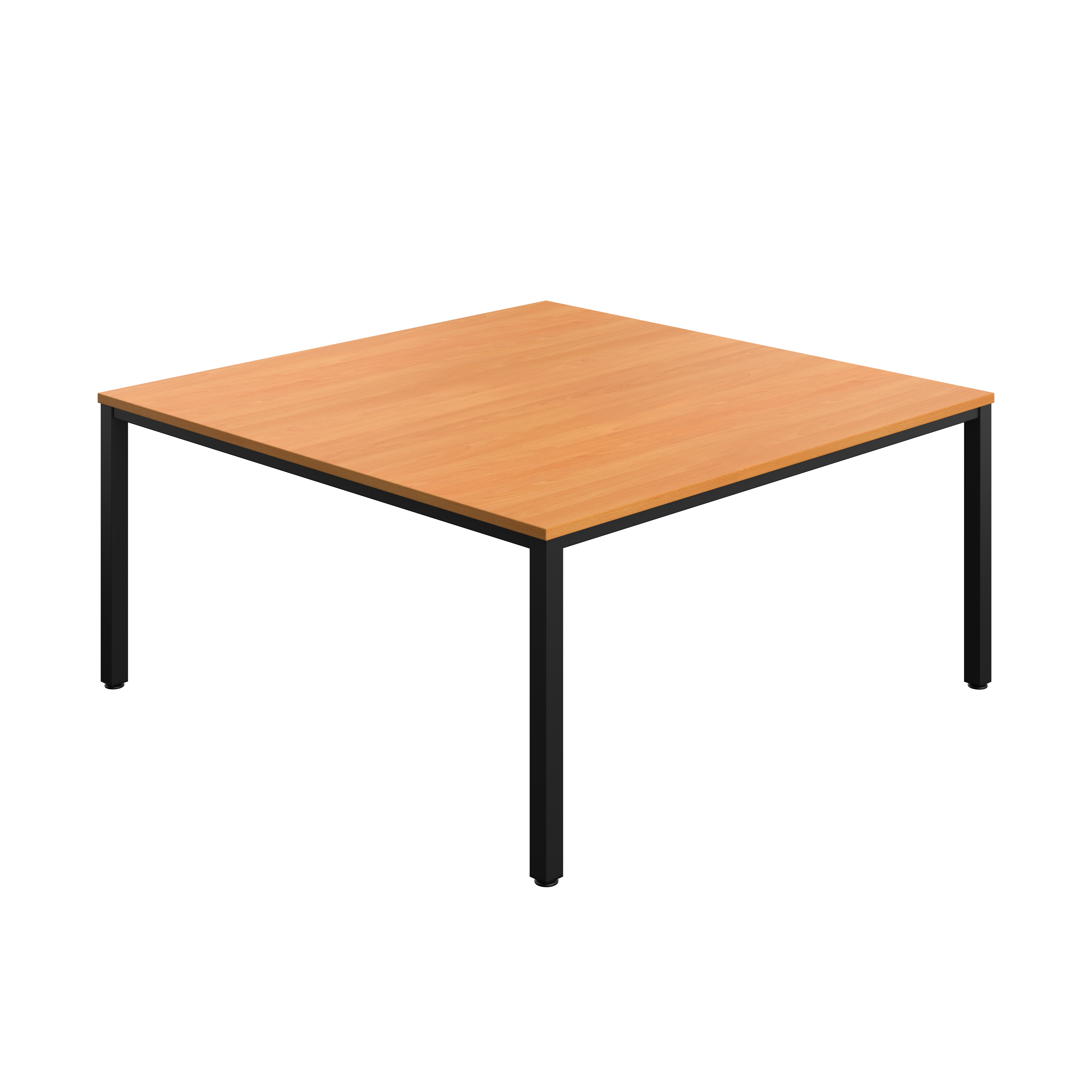 Fraction Infinity Square Meeting Table (FSC) | 1600 X 1600 | Beech/Black