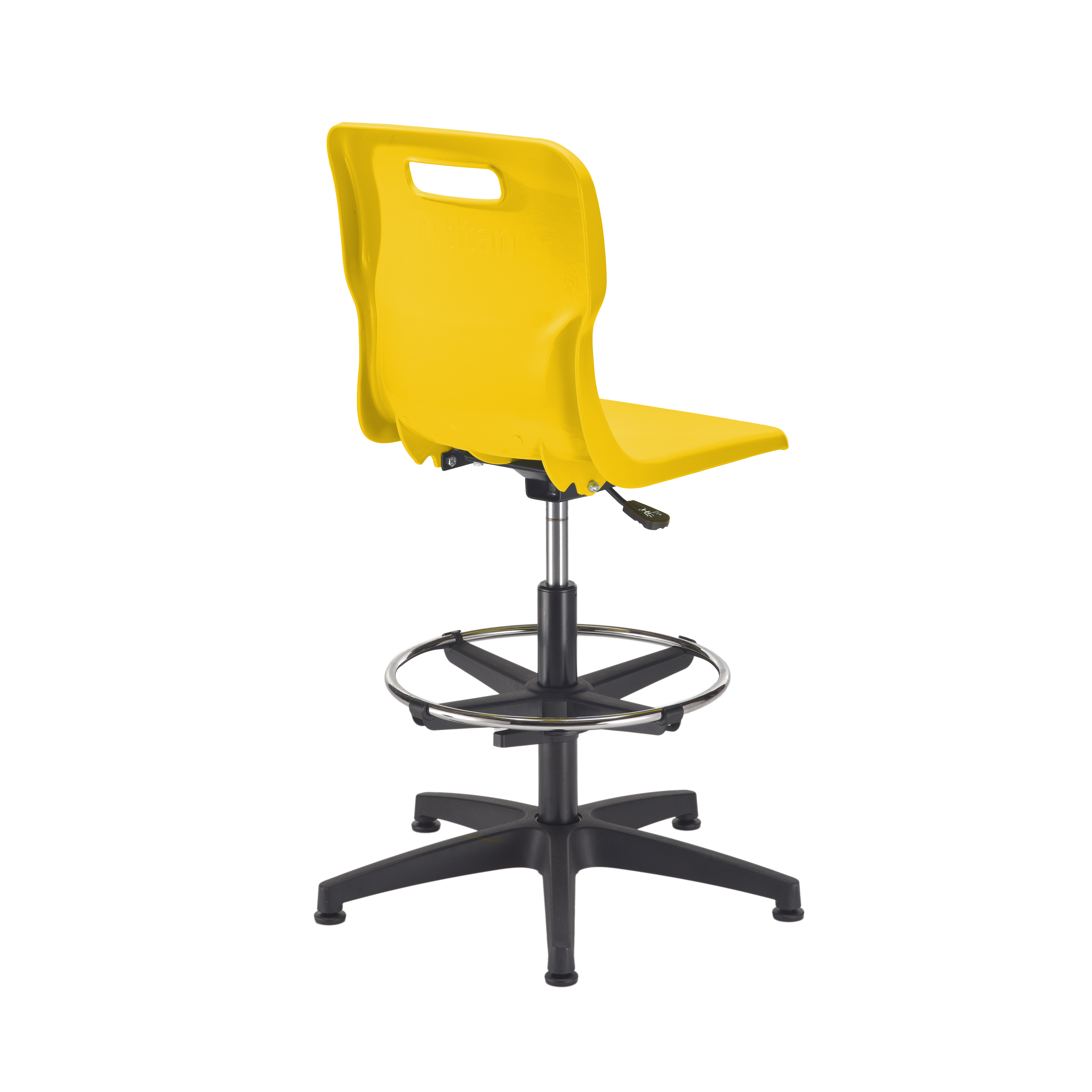 Titan Swivel Senior Chair with Plastic Base, Castors and D-Kit thumbnail 4