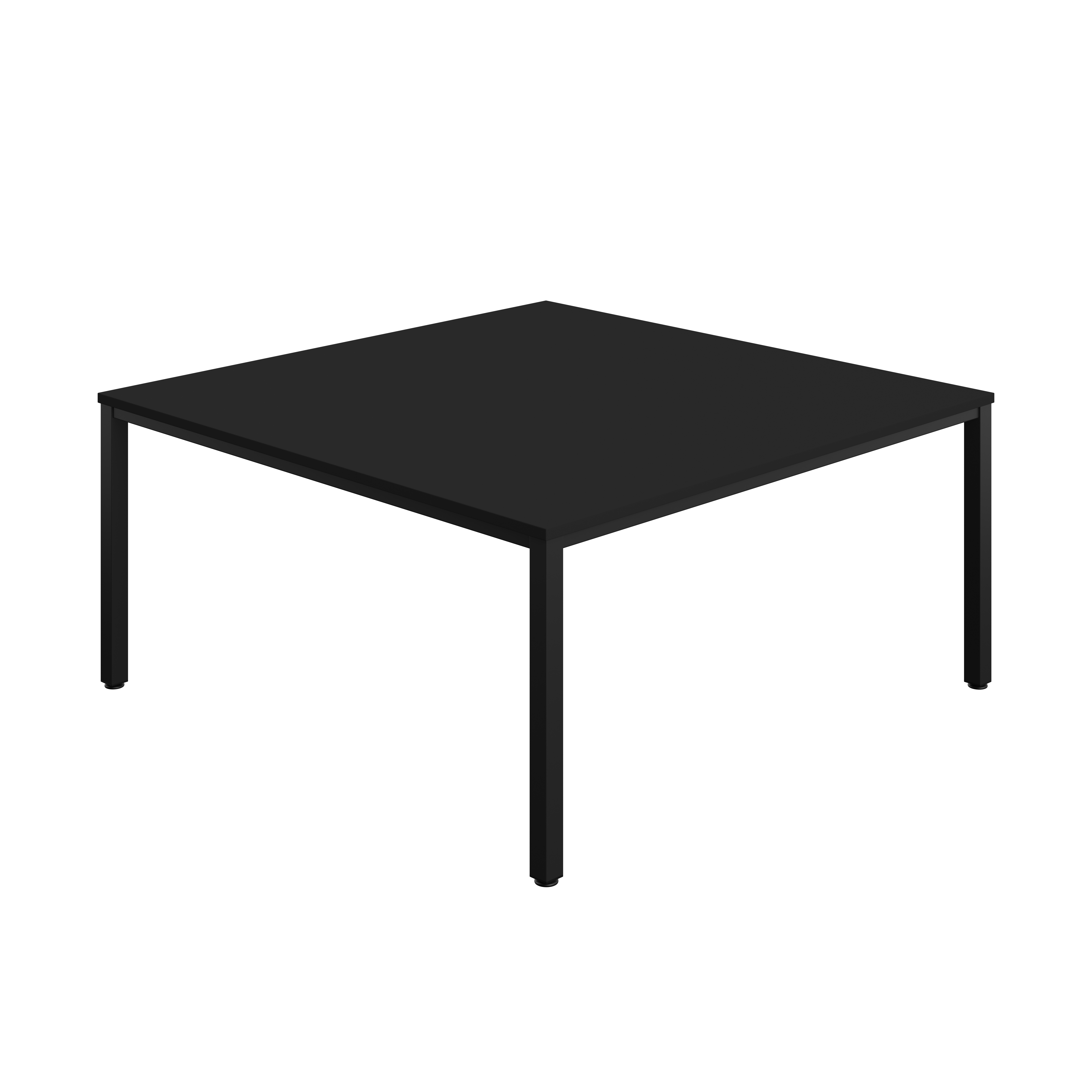 Fraction Infinity Square Meeting Table (FSC) | 1600 X 1600 | Black/Black