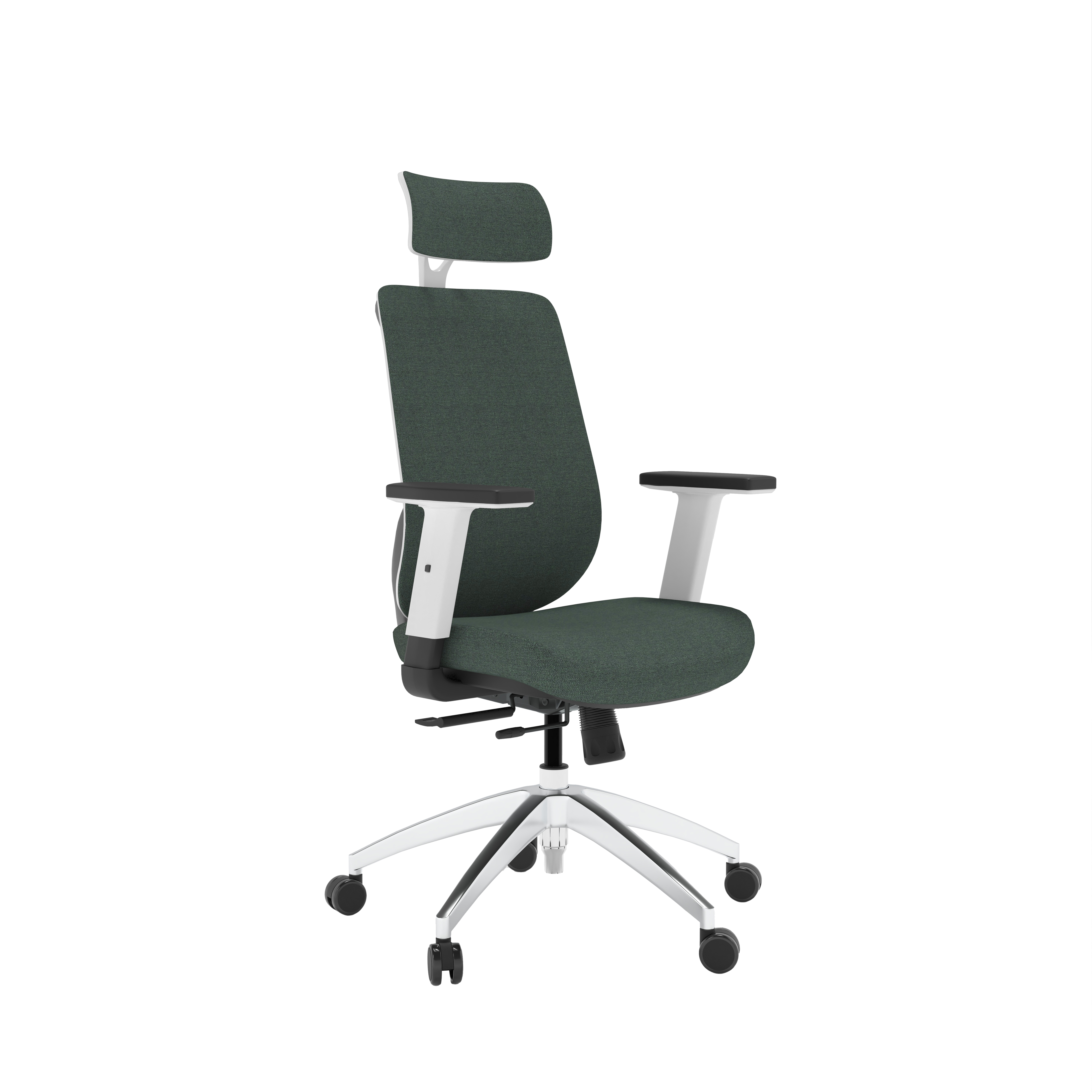 Maldini High Back Office Chair | Green/White thumbnail 2