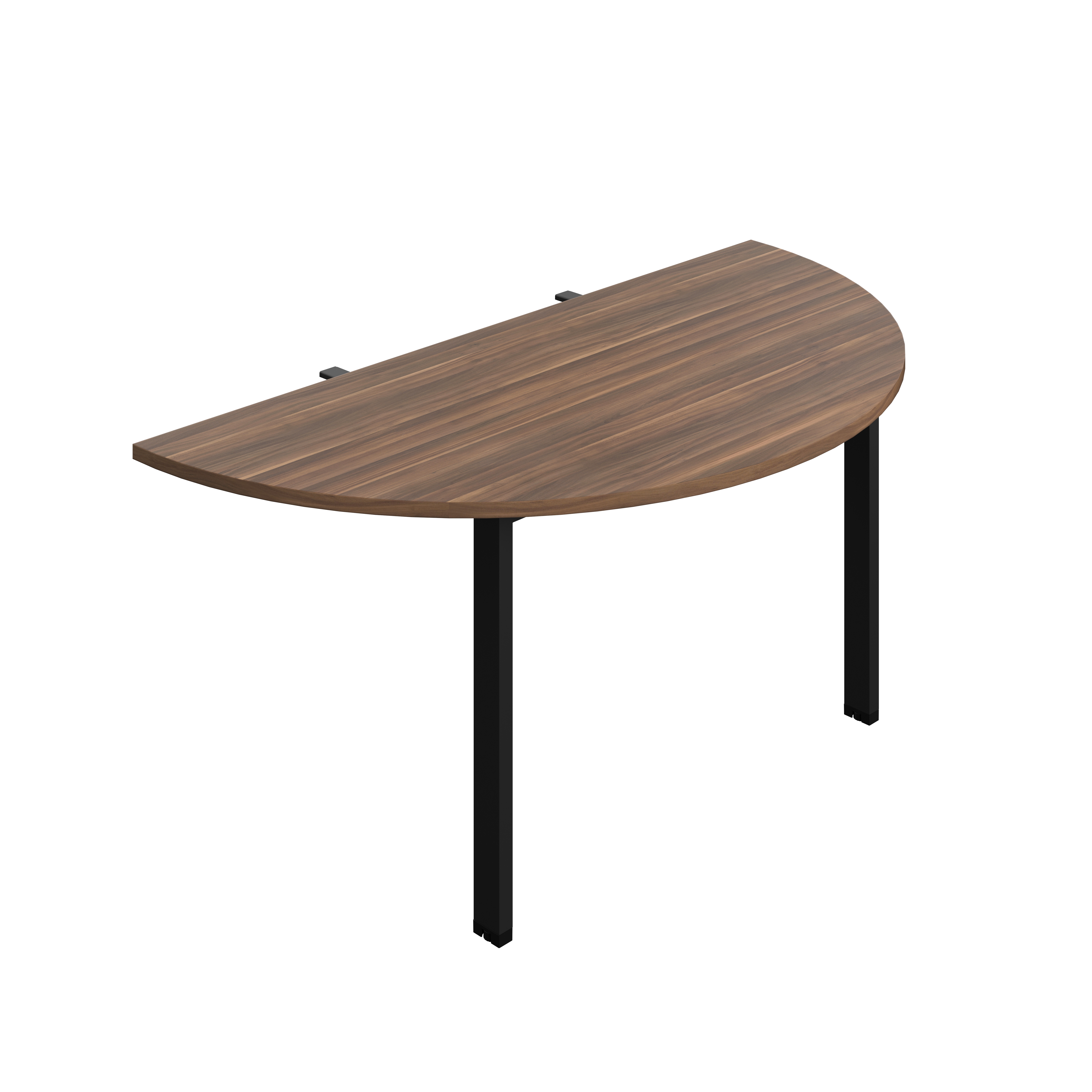 Synergy Screen Depth D-End Single Person Bench : Goal Post Leg : 1400 | 800 | Dark Walnut/Black