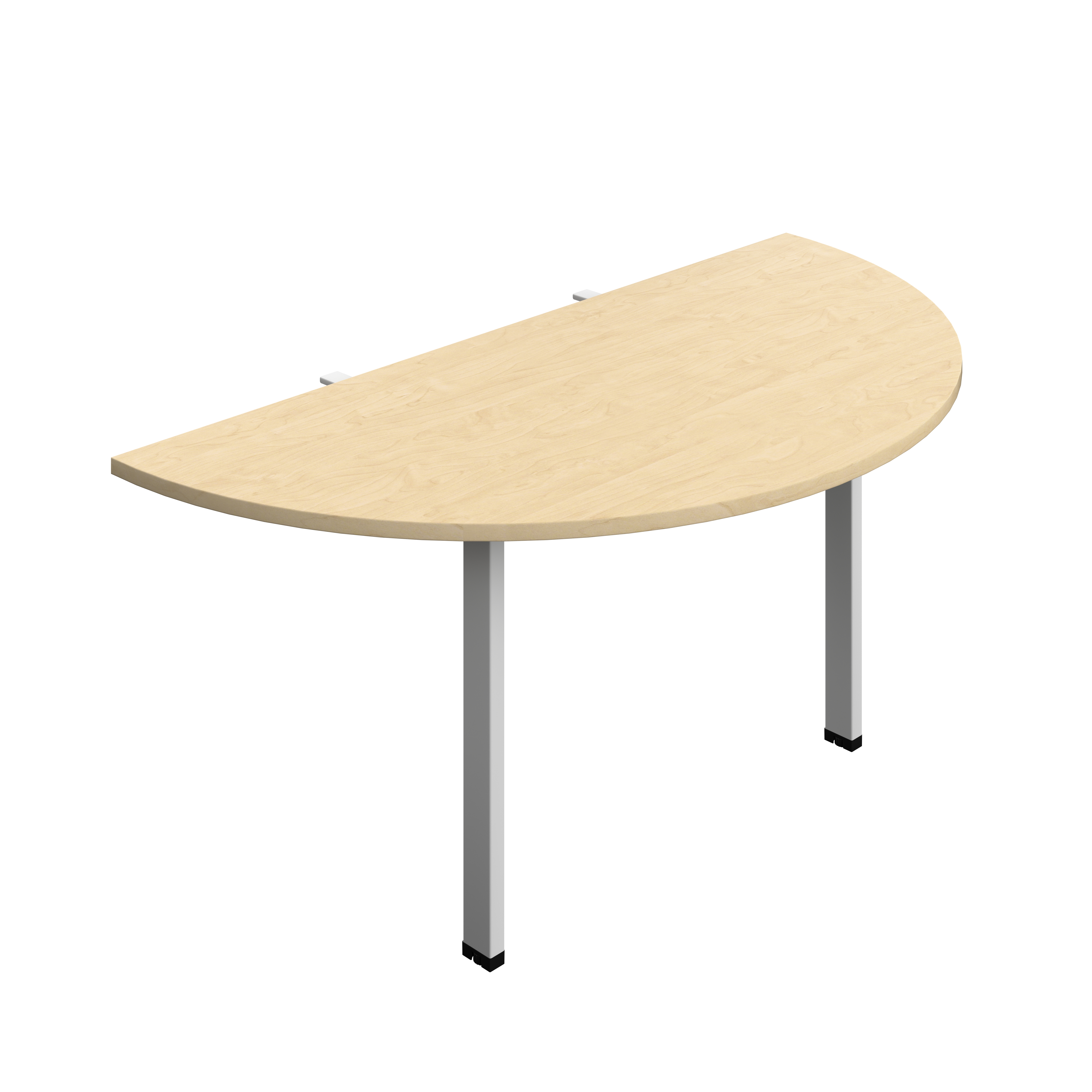 Synergy Screen Depth D-End Single Person Bench : Goal Post Leg : 1600 | 800 | Maple/Silver