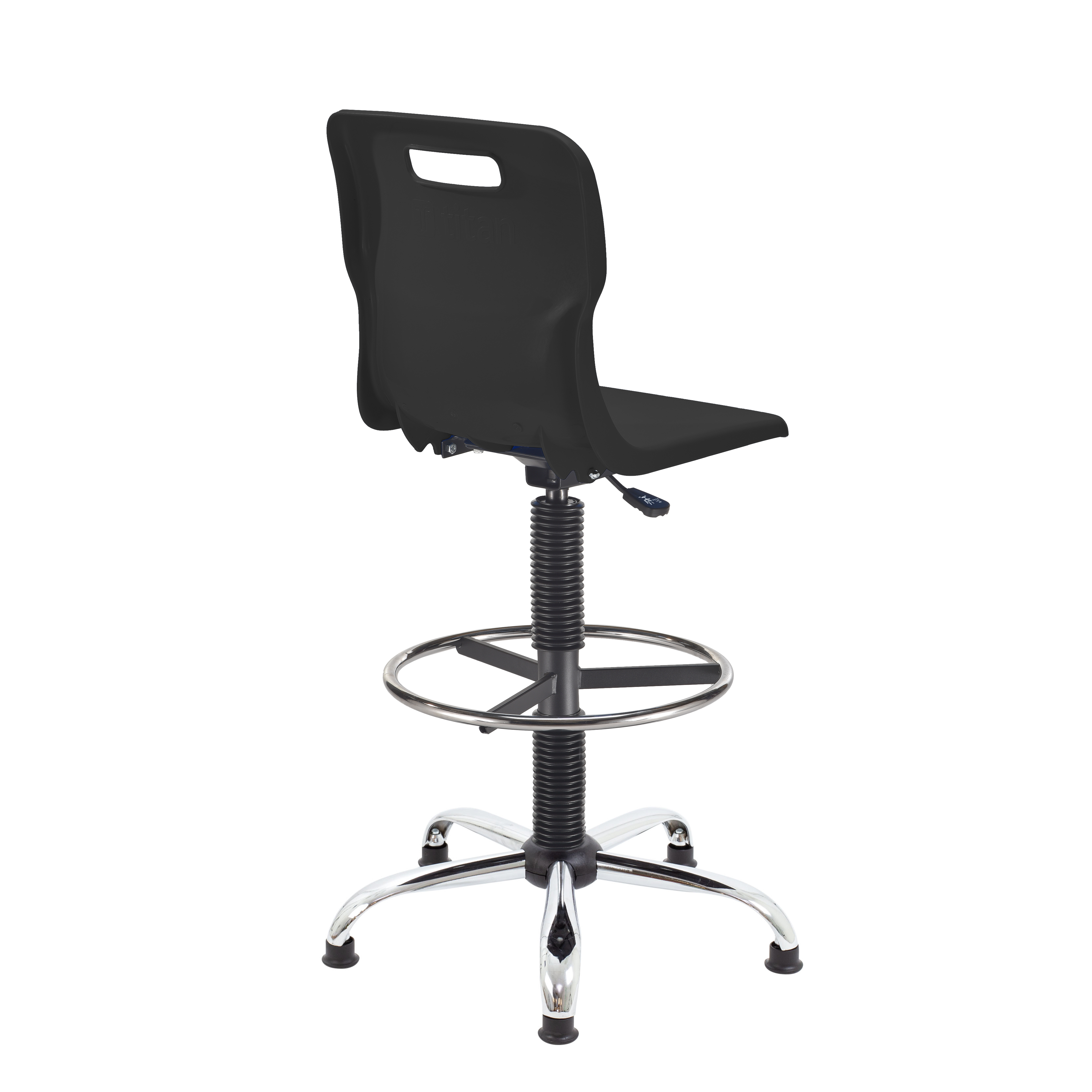 Titan Swivel Senior Chair with Chrome Base, Castors and D-Kit thumbnail 5