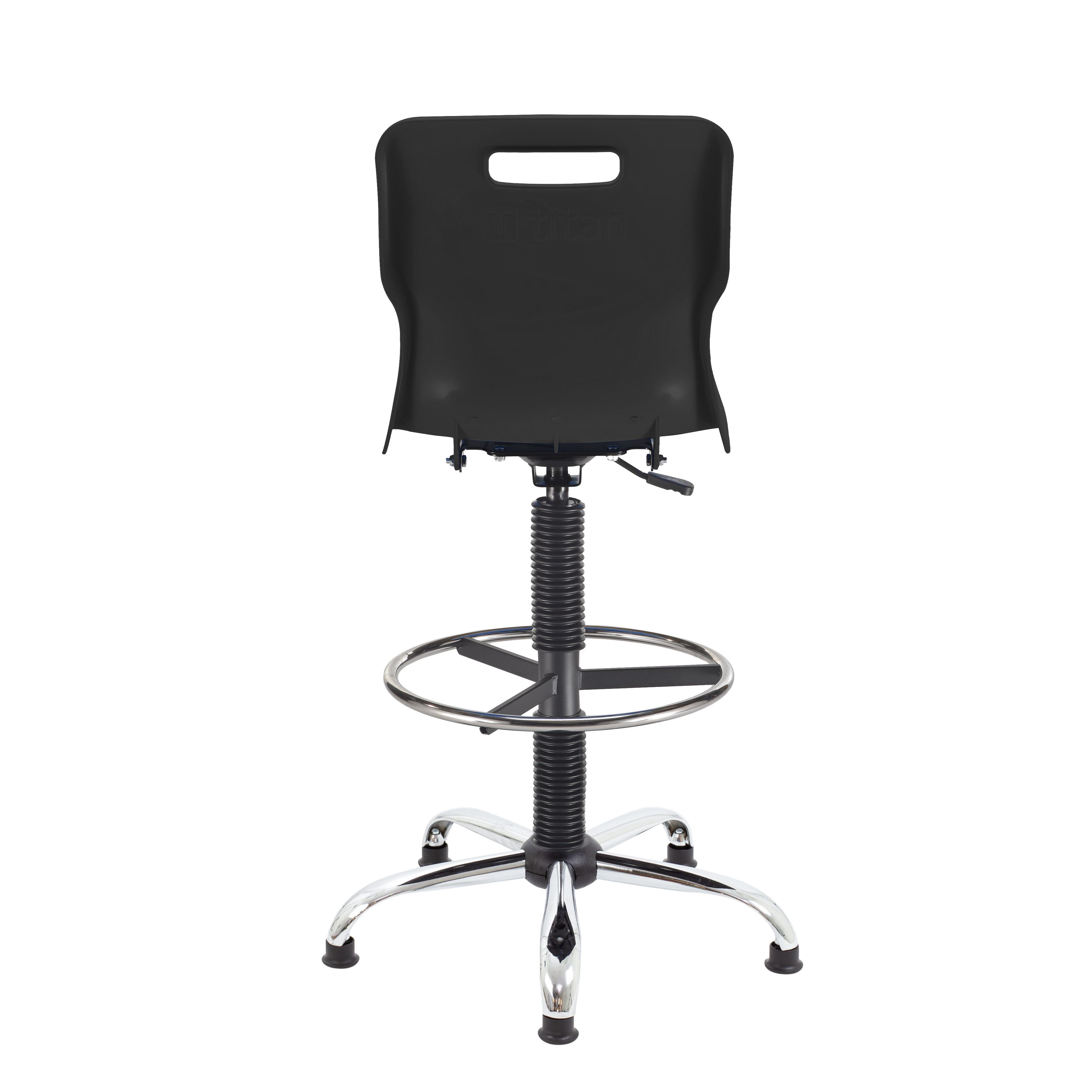 Titan Swivel Senior Chair with Chrome Base, Castors and D-Kit thumbnail 6