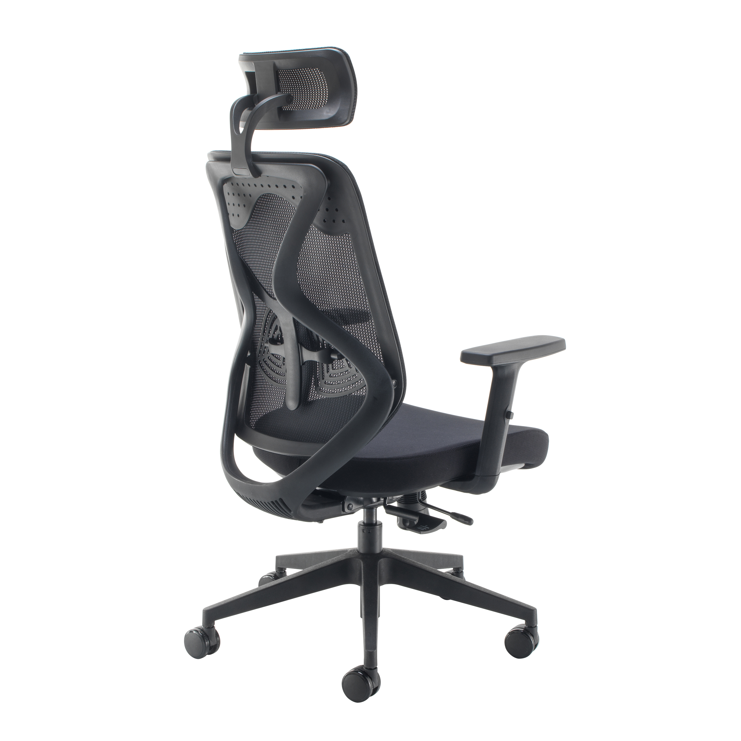 Maldini High Back Office Chair | Black/Black thumbnail 4