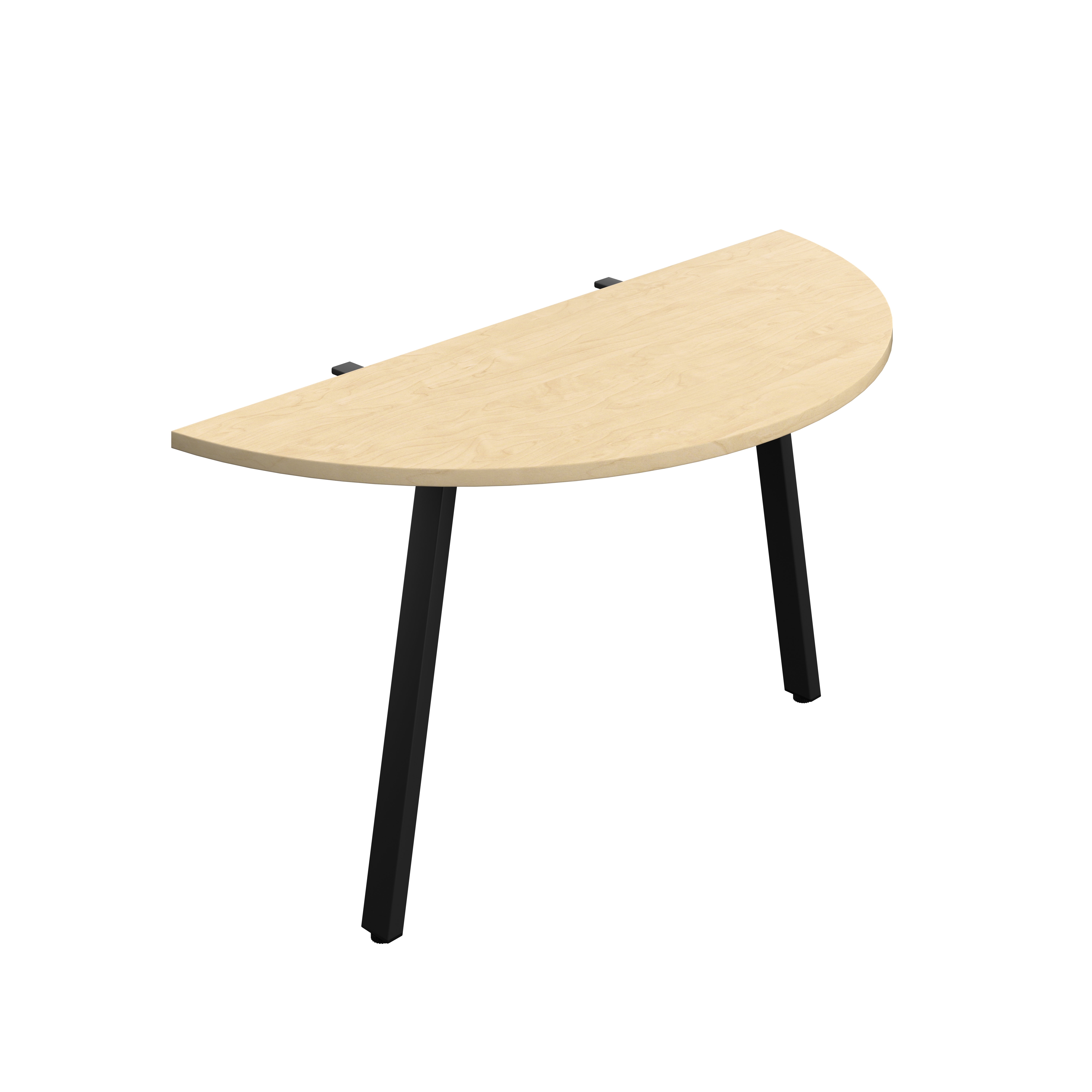 Synergy Screen Depth D-End Single Person Bench : A-Frame Leg : 1400 | 600 | Maple/Black