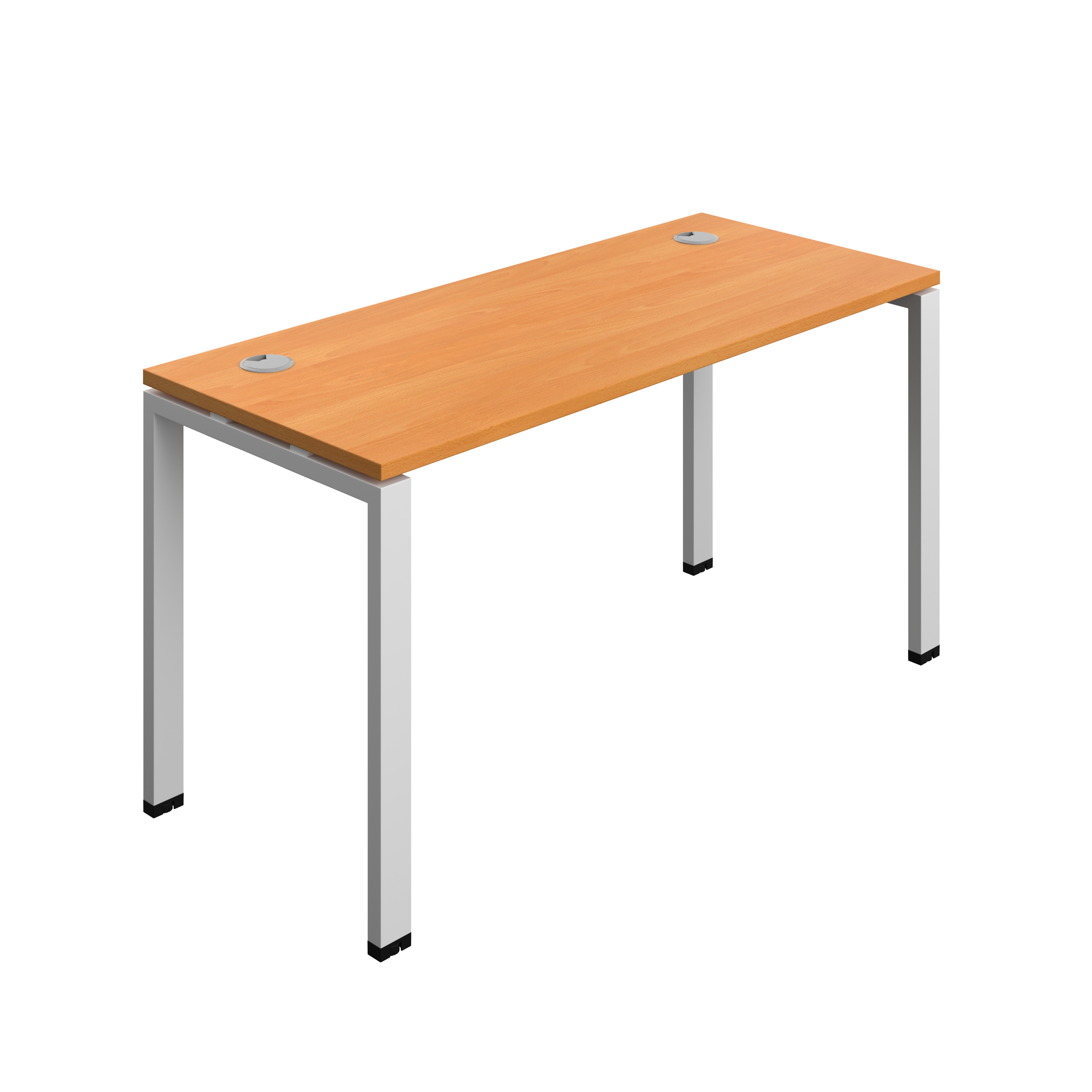 Synergy Bench with Cable Ports: 1 Person (FSC) : Goal Post Leg : 1400 | 600 | Unlimited/Silver