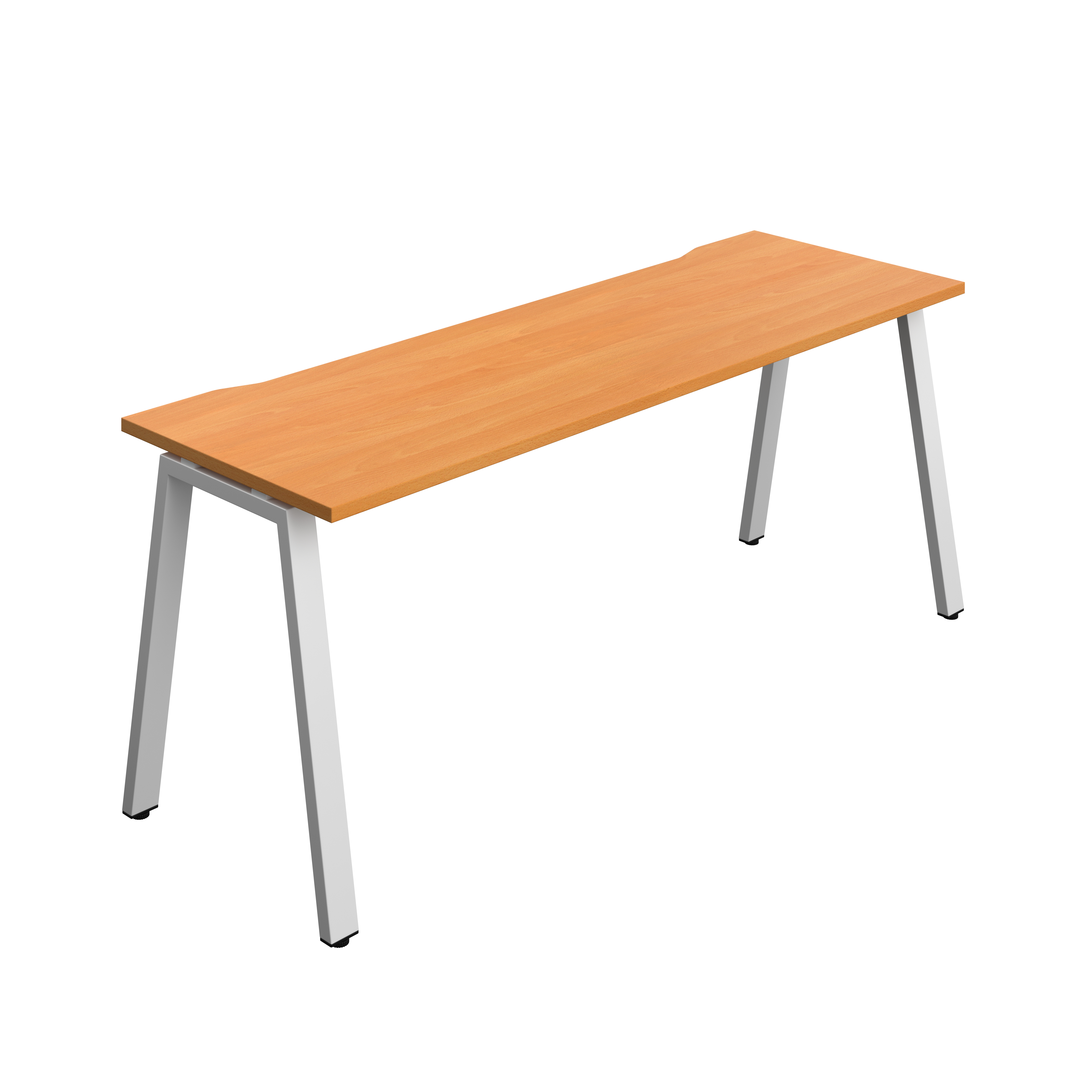 Synergy Bench with Cut Out: 1 Person (FSC) : A-Frame Leg : 1800 | 600 | Unlimited/Silver