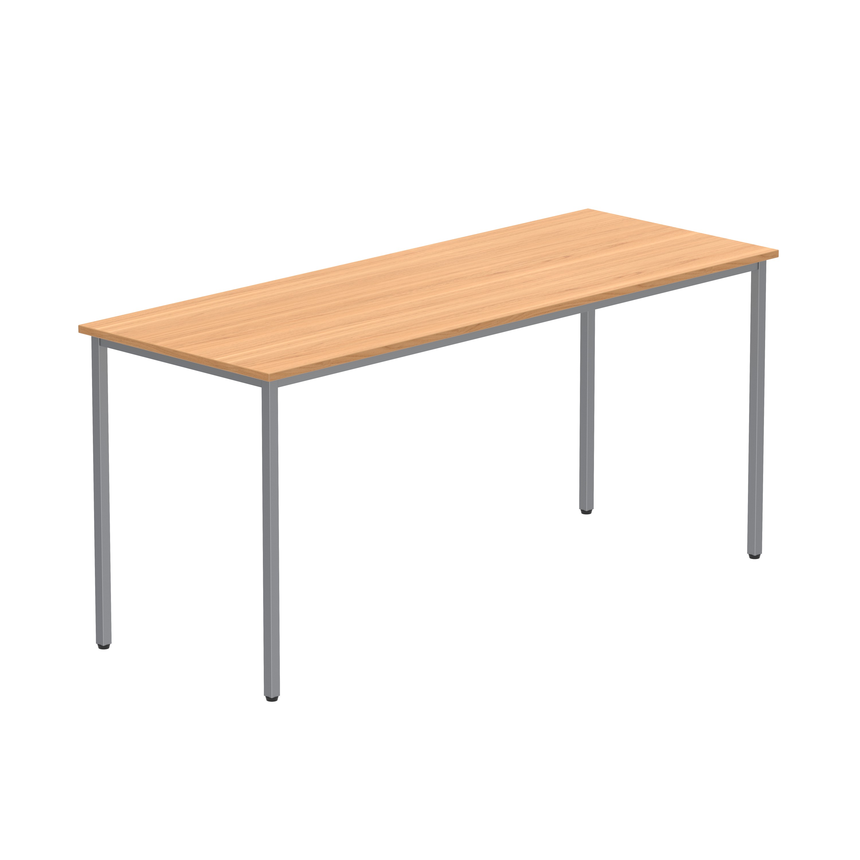 Office Rectangular Multi-Use Table (FSC) | 1600X600 | Norwegian Beech/Silver thumbnail 6