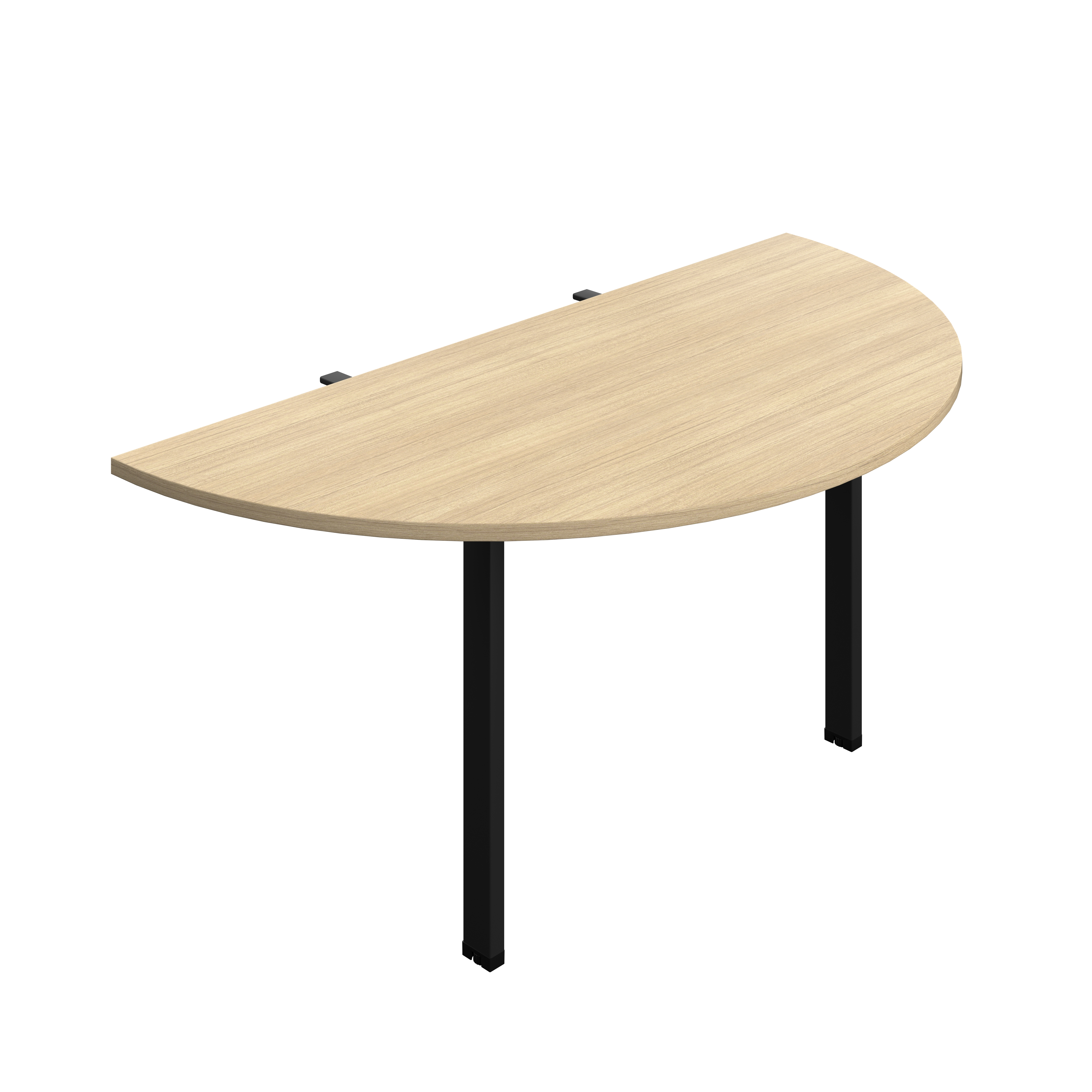Synergy Screen Depth D-End Single Person Bench : Goal Post Leg : 1600 | 800 | Nova Oak/Black