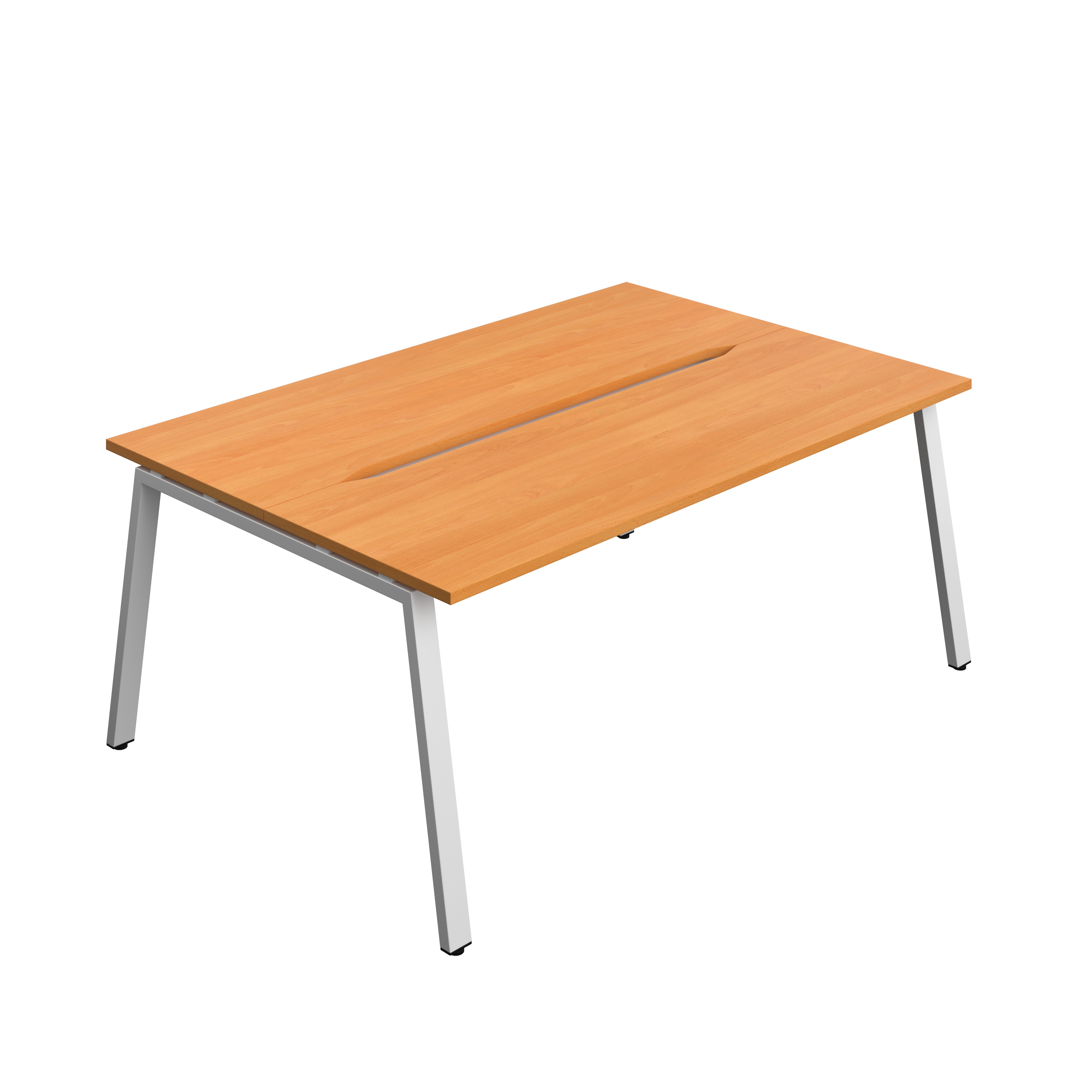 Synergy Bench with Cut Out: 2 Person (FSC) : A-Frame Leg : 1800 | 600 | Unlimited/Silver