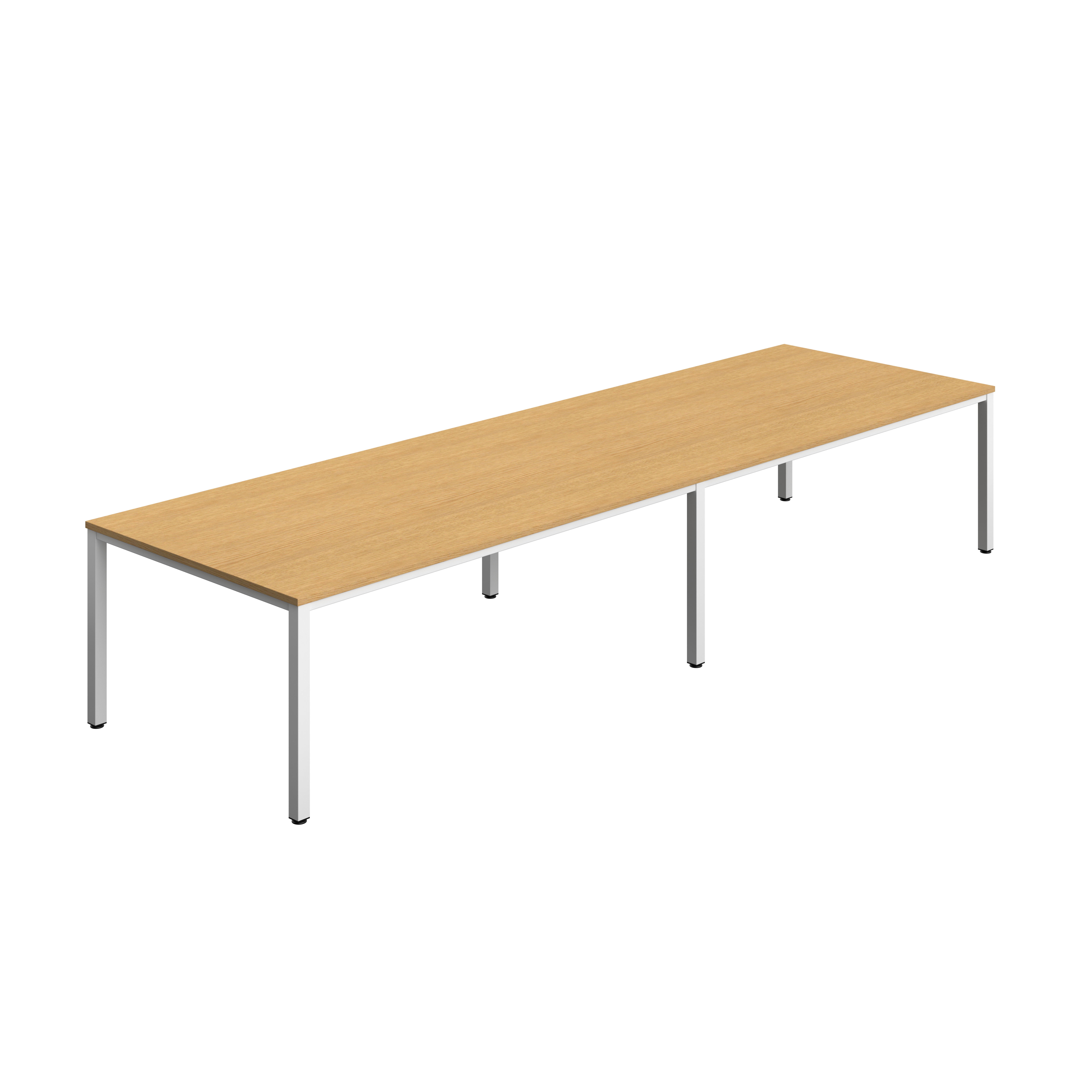 Fraction Infinity Rectangular Meeting Table (FSC) | 4000 X 1200 | Sorano Oak/White