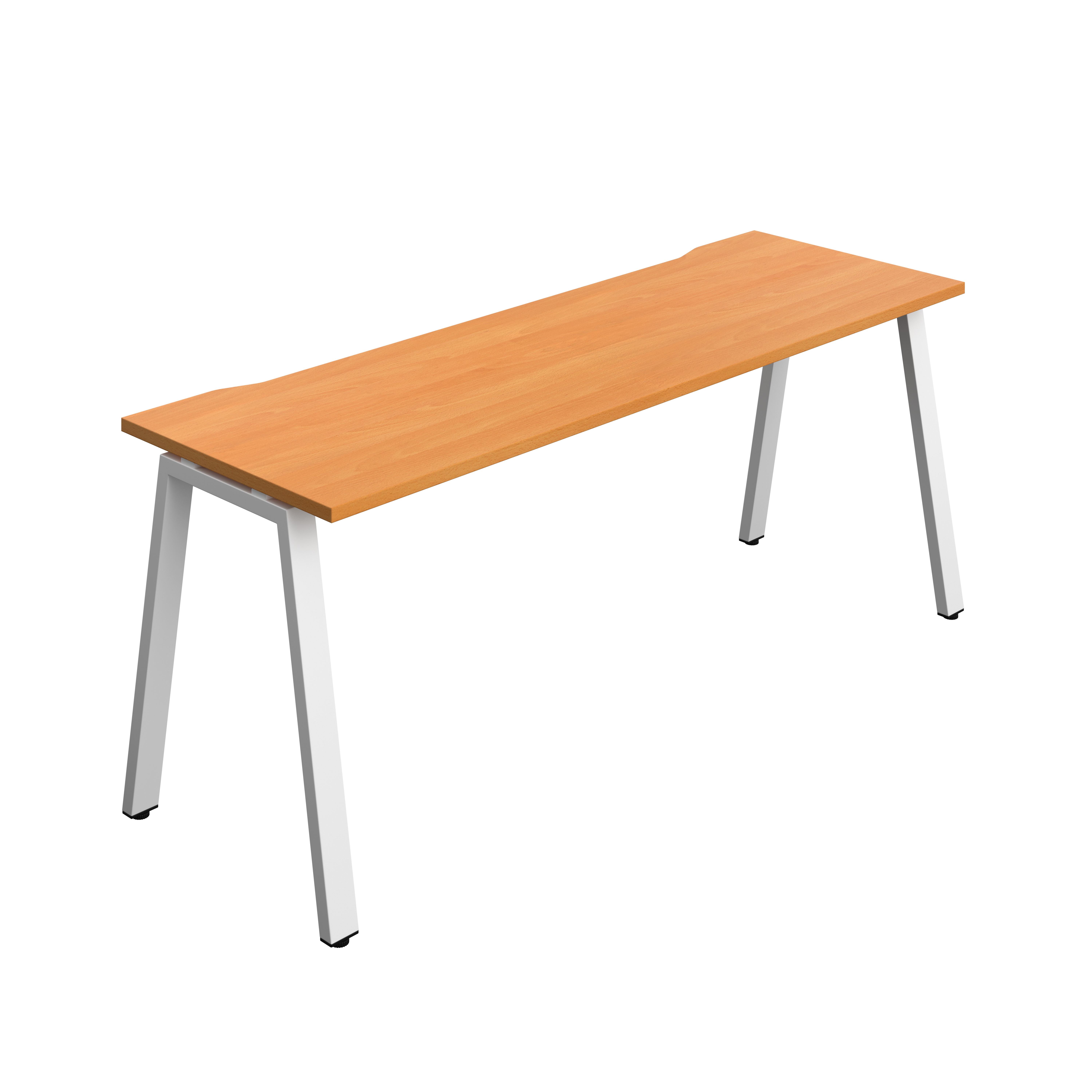 Synergy Bench with Cut Out: 1 Person (FSC) : A-Frame Leg : 1800 | 600 | Unlimited/White