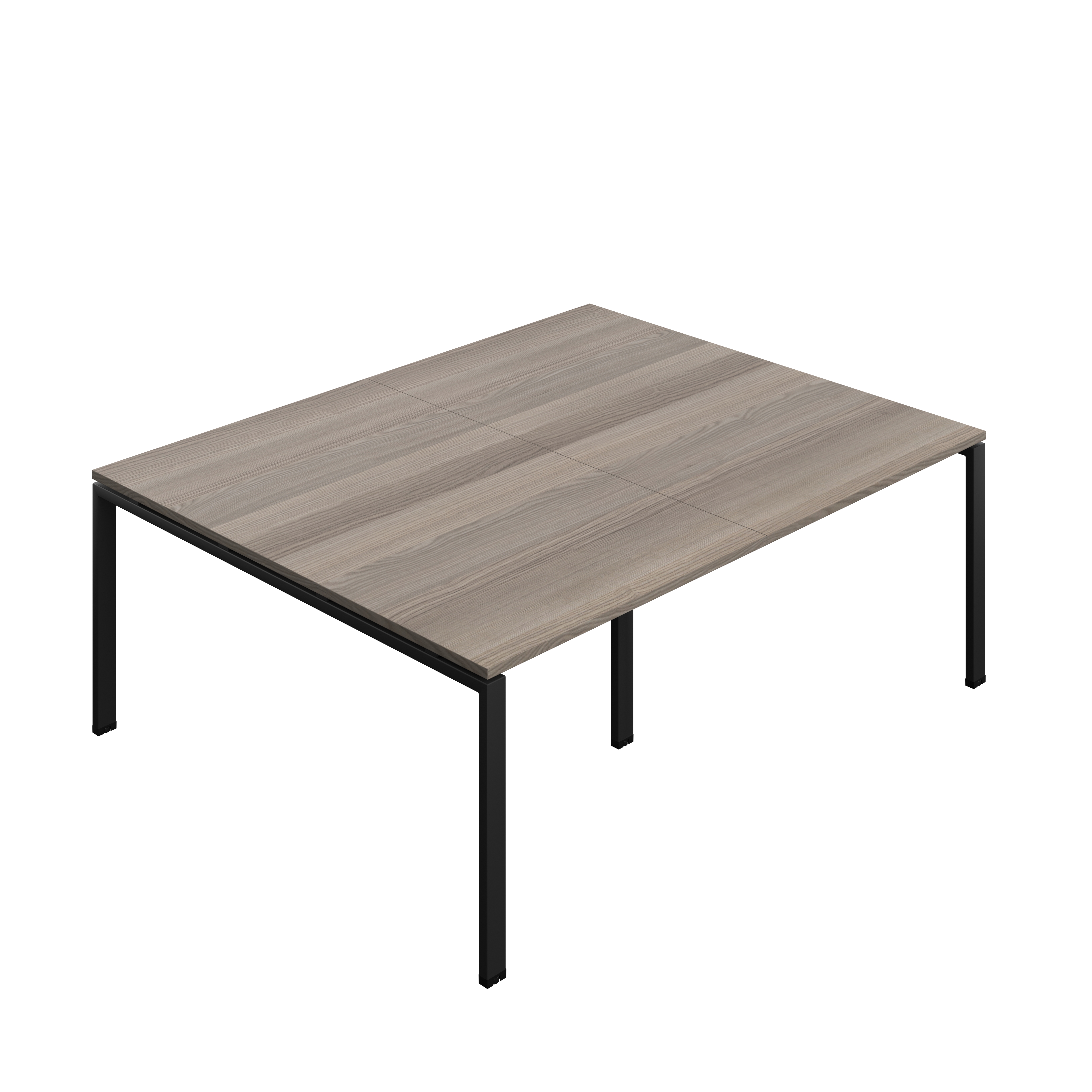 Synergy Meeting Table (FSC) : Goal Post Leg : 2000 | 1600 | Grey Oak/Black