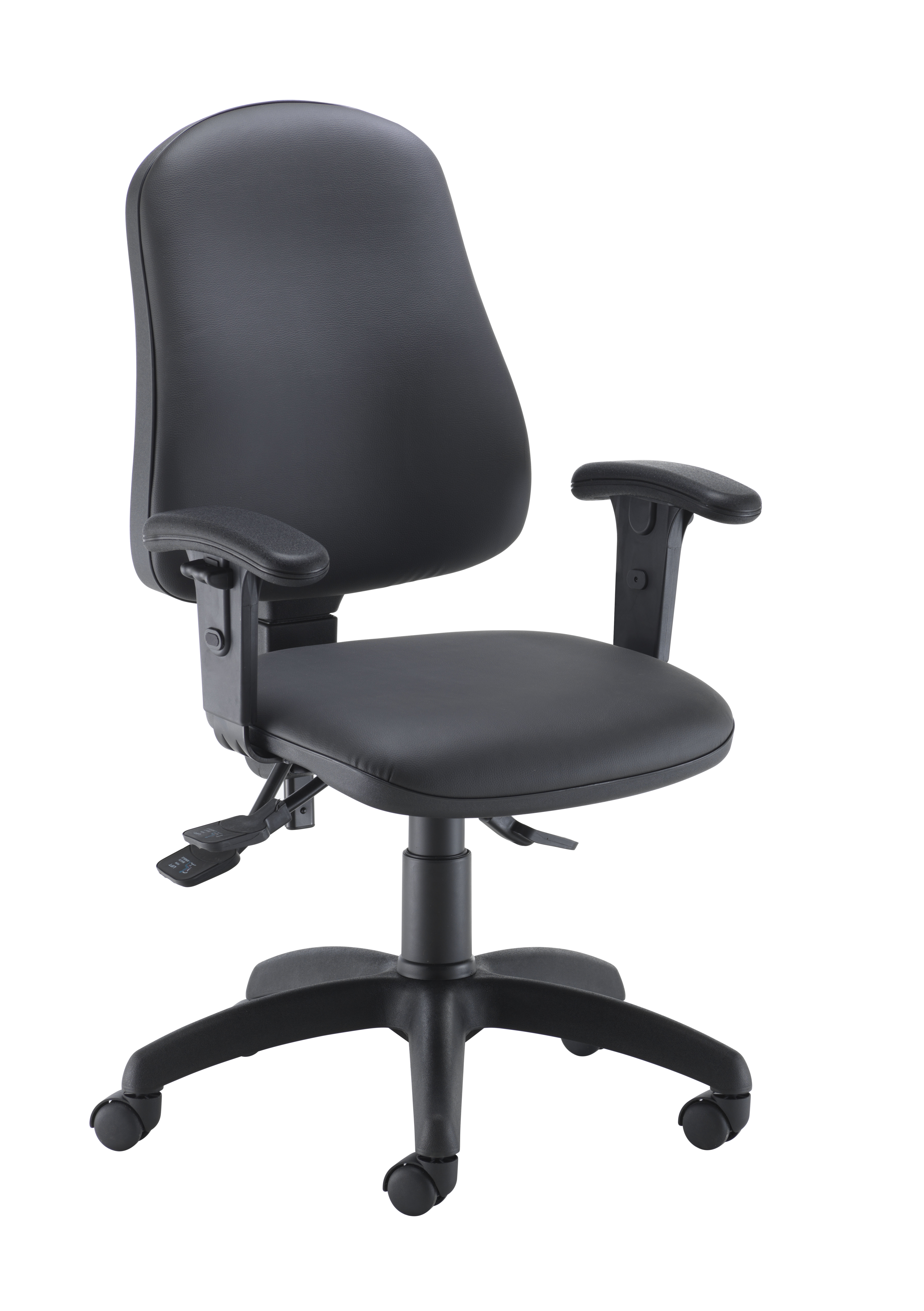 Calypso 2 Deluxe Chair | Adjustable Arms | Black PU