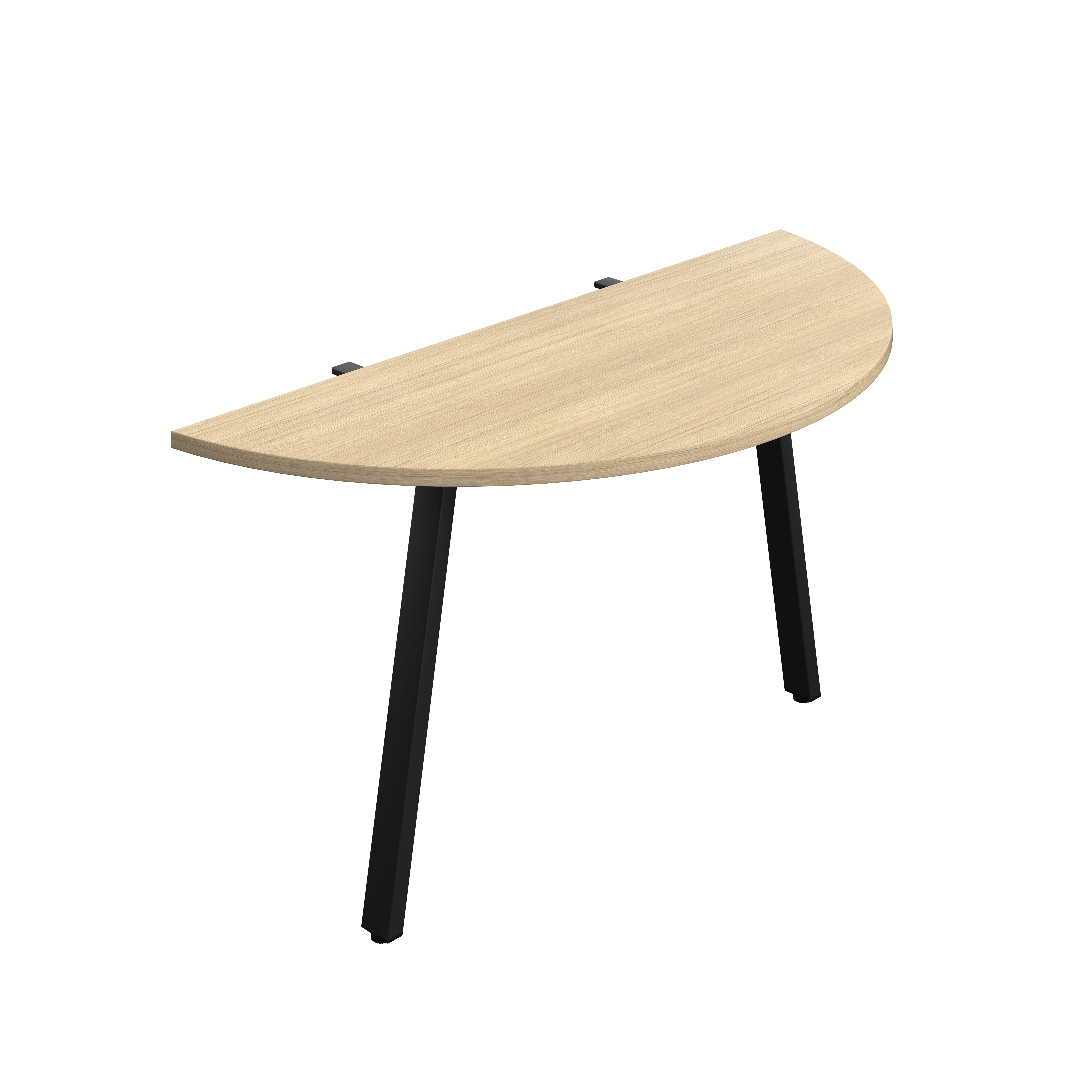 Synergy Screen Depth D-End Single Person Bench : A-Frame Leg : 1400 | 600 | Nova Oak/Black