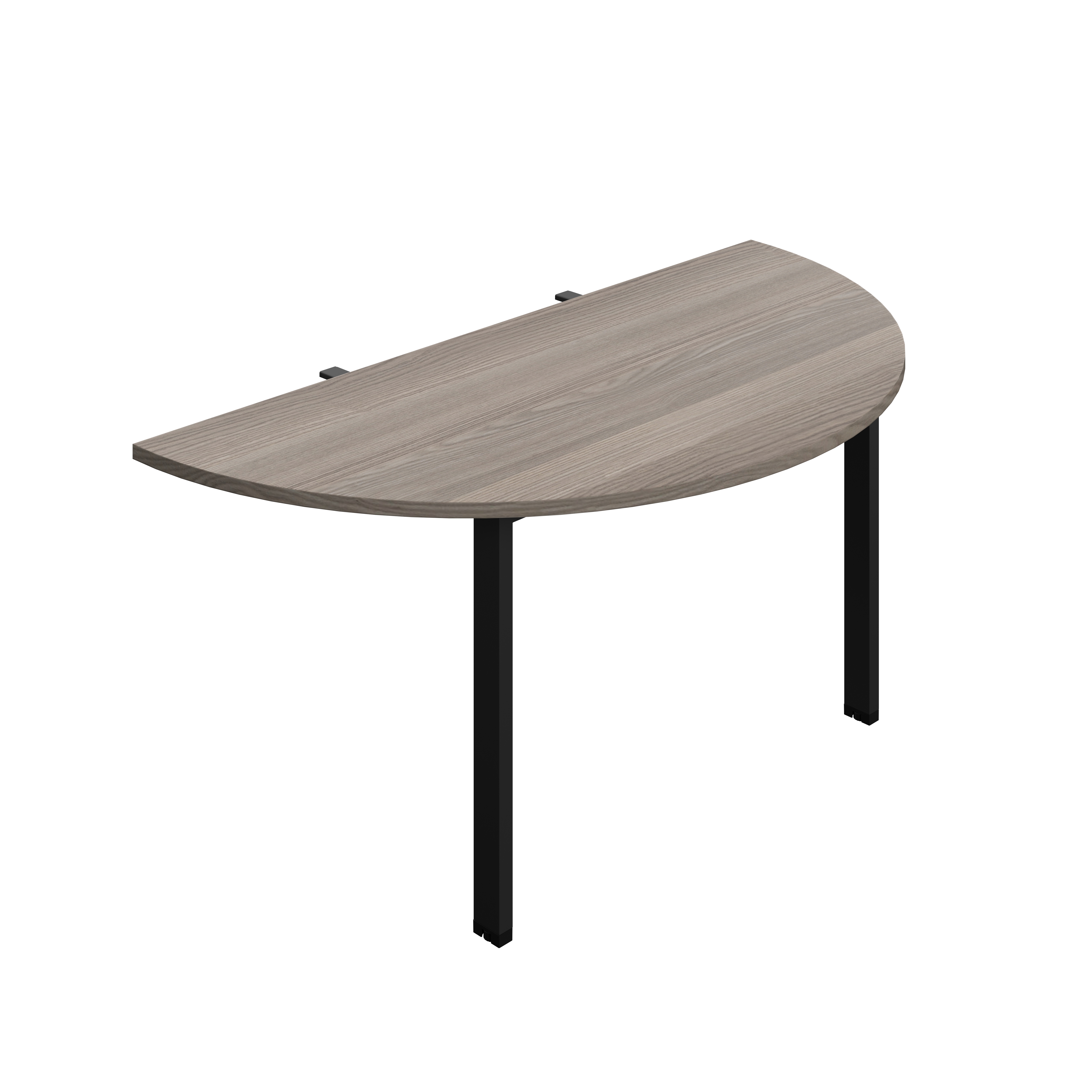 Synergy Screen Depth D-End Single Person Bench : Goal Post Leg : 1400 | 800 | Grey Oak/Black