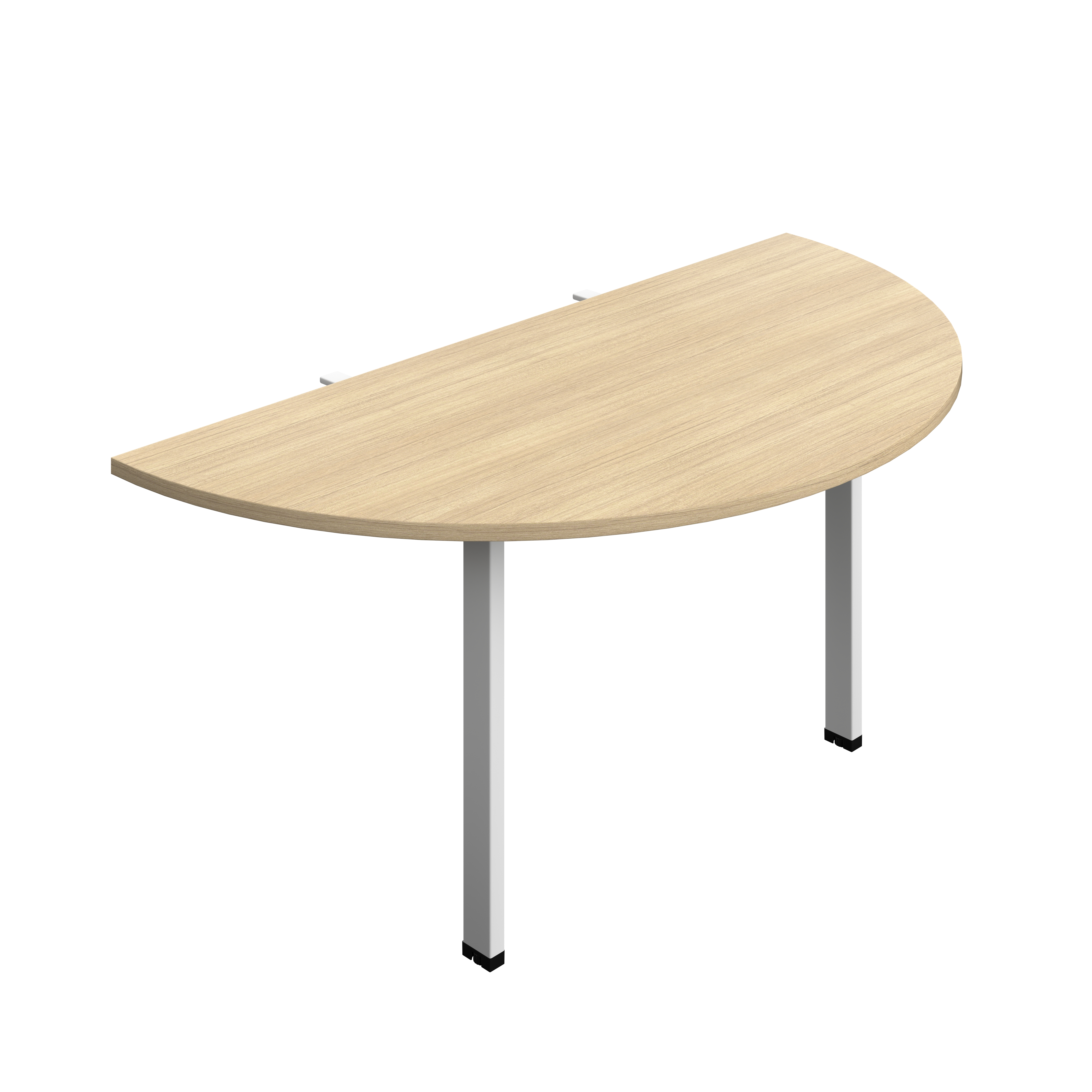 Synergy Screen Depth D-End Single Person Bench : Goal Post Leg : 1600 | 800 | Nova Oak/White