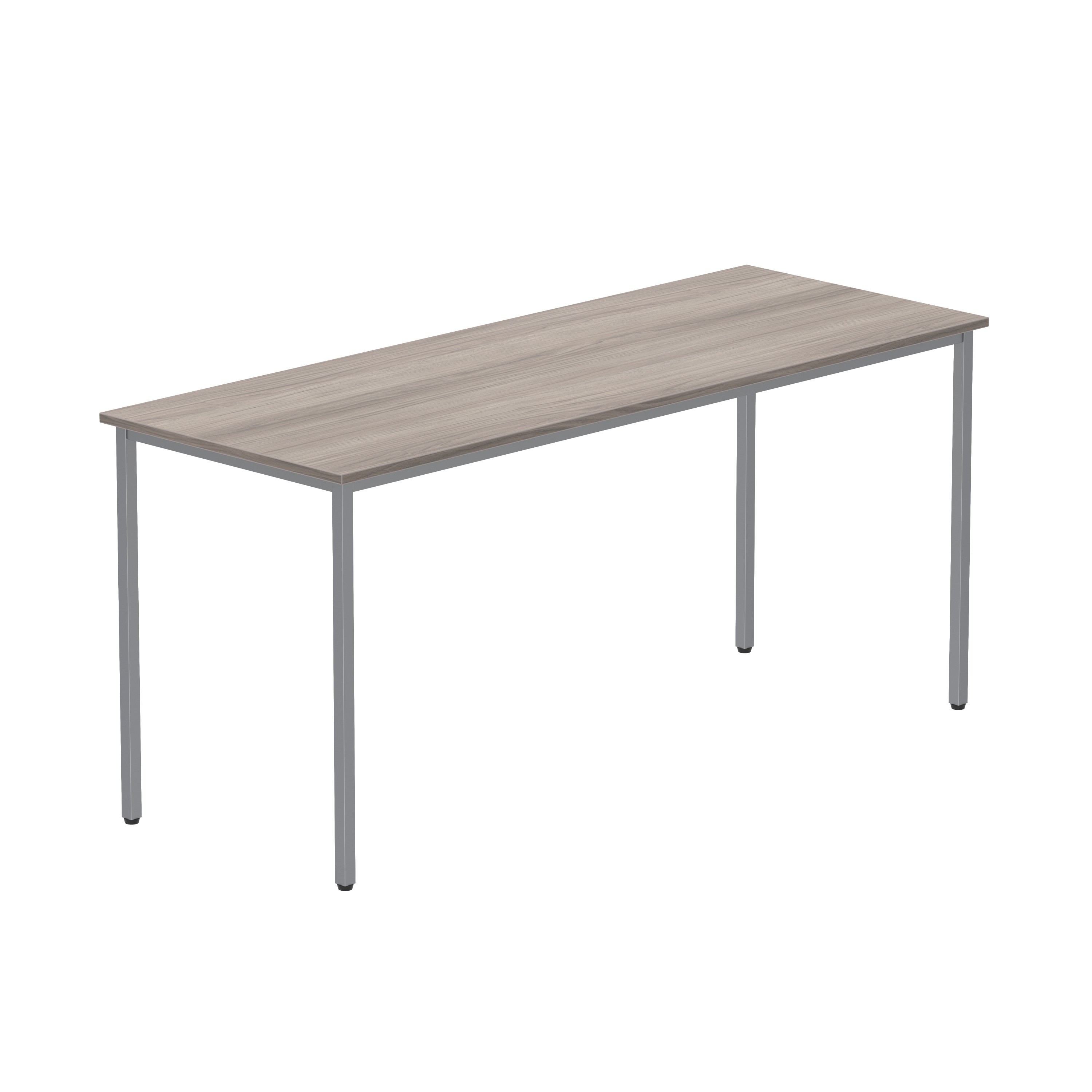Office Rectangular Multi-Use Table (FSC) | 1600X600 | Alaskan Grey Oak/Silver thumbnail 6