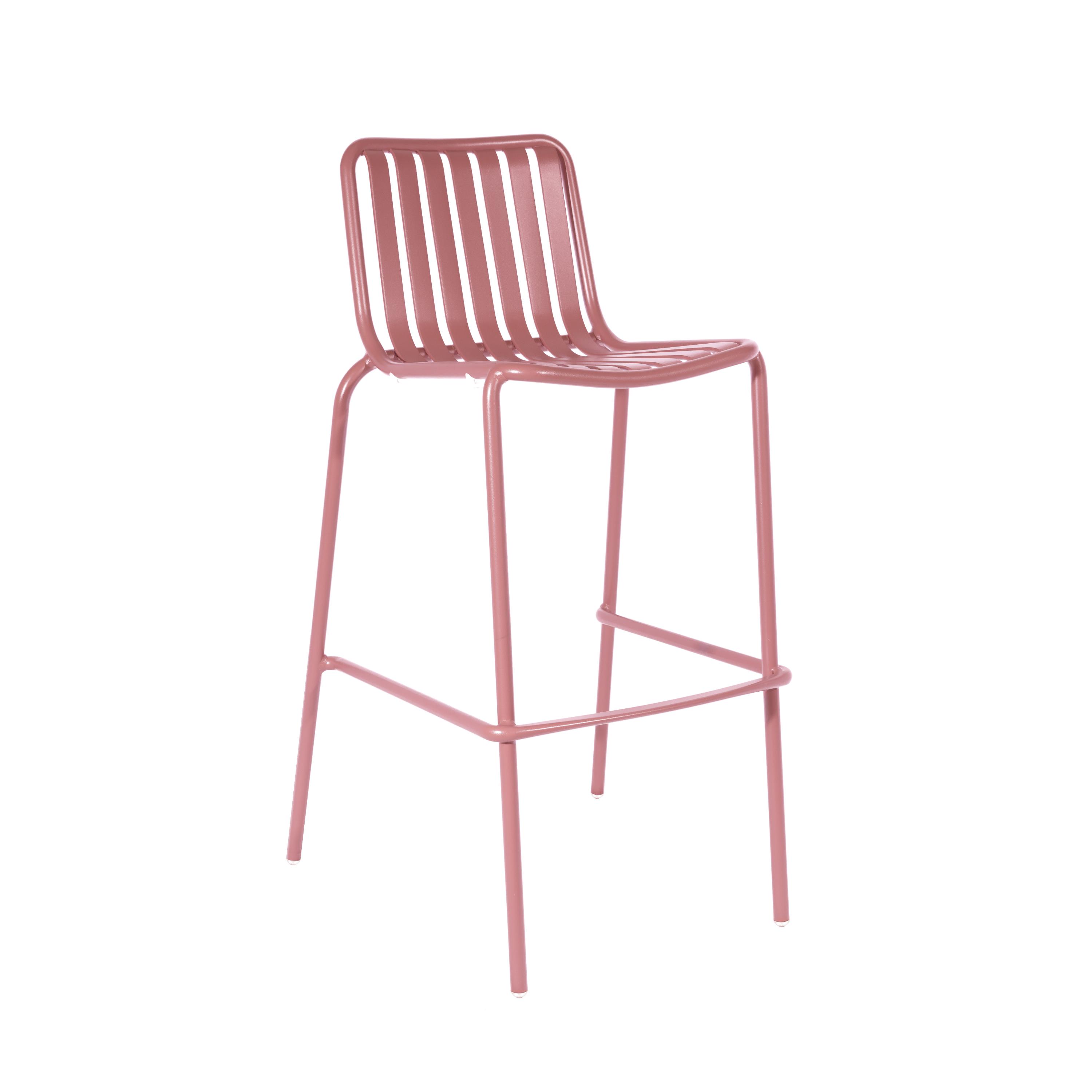 Breeze Aluminium Bar Chair | Brick Dust