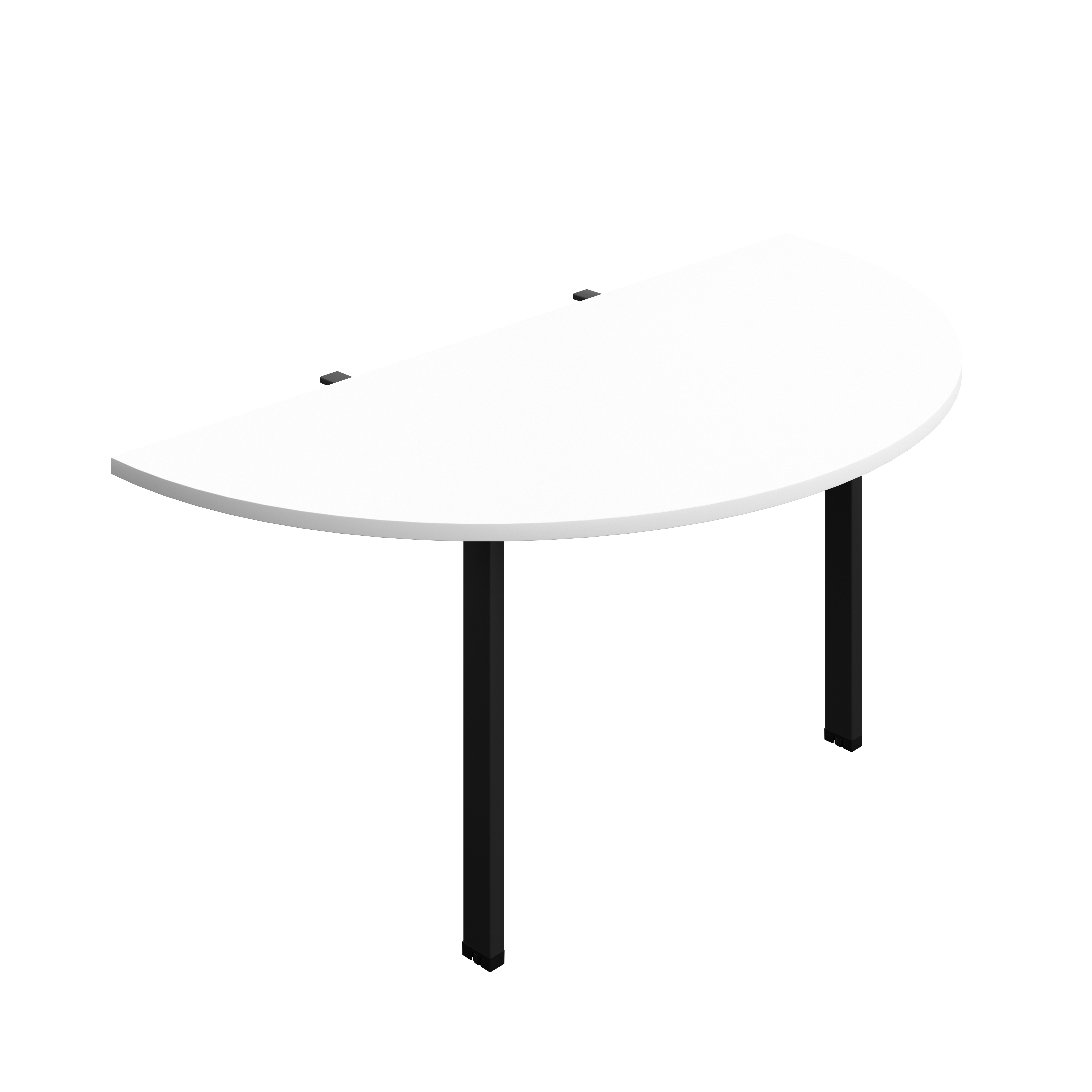 Synergy Screen Depth D-End Single Person Bench : Goal Post Leg : 1600 | 800 | White/Black