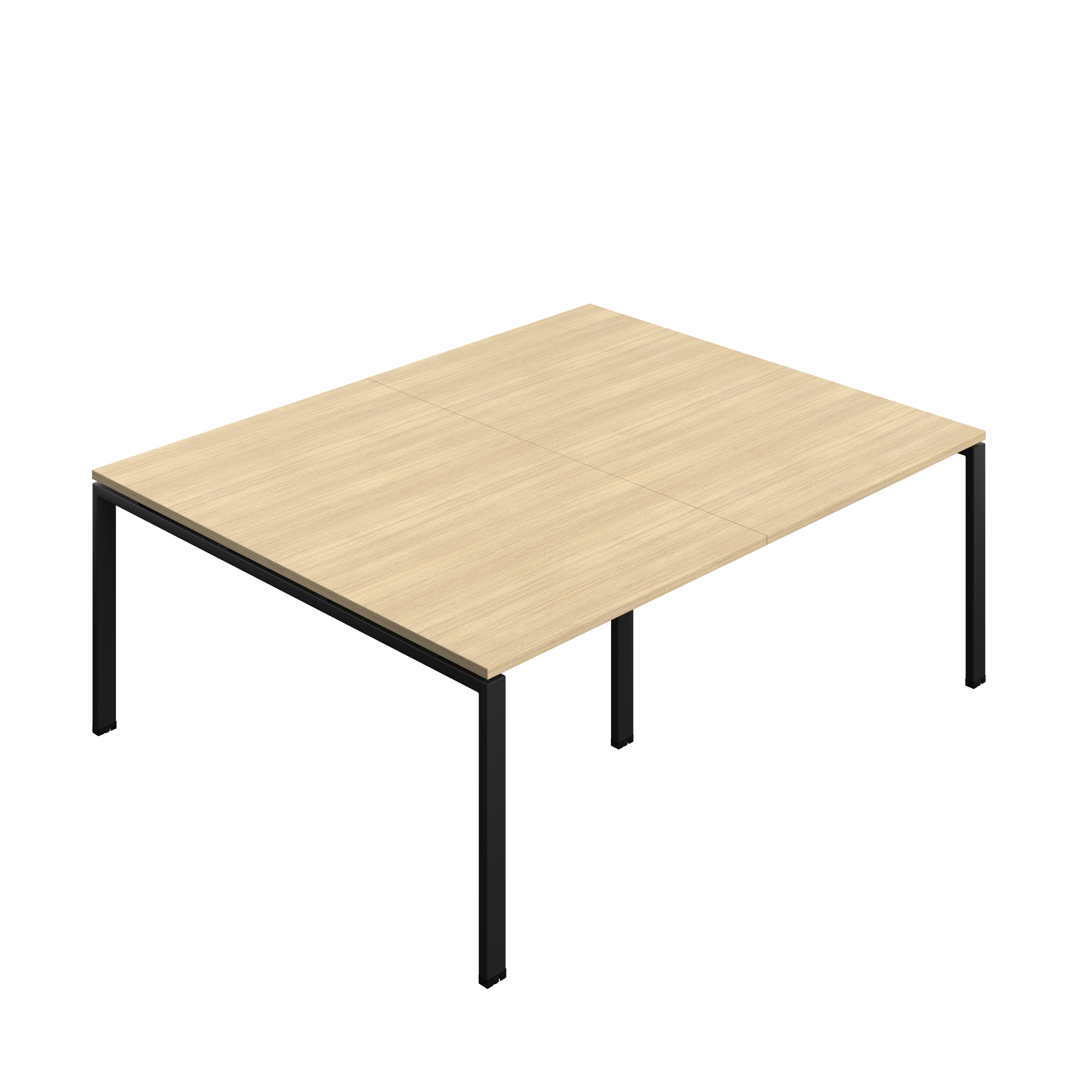 Synergy Meeting Table (FSC) : Goal Post Leg : 2000 | 1600 | Nova Oak/Black