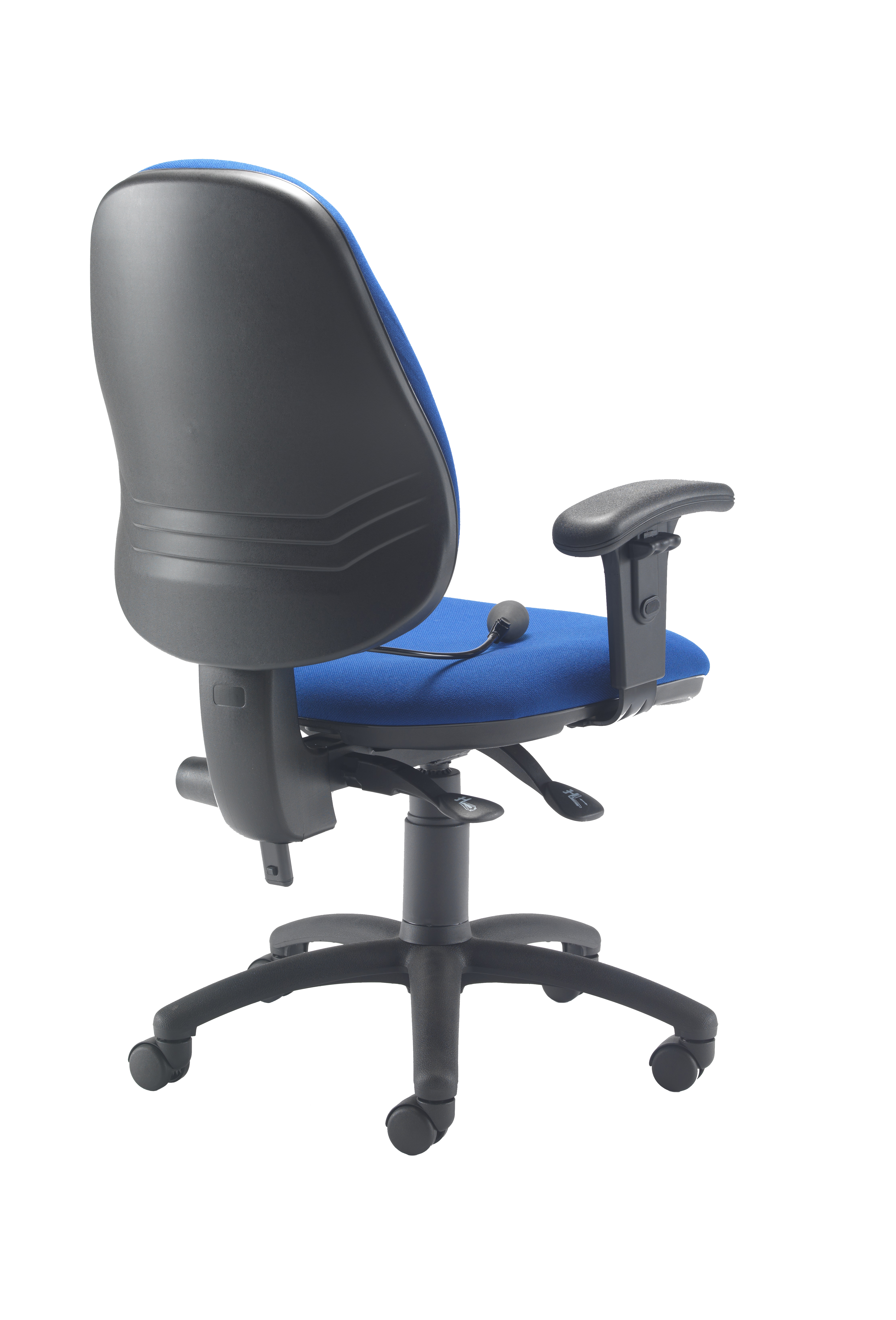 Calypso Ergo 2 Lever Office Chair with Lumbar Pump | Adjustable Arms | Royal Blue thumbnail 4